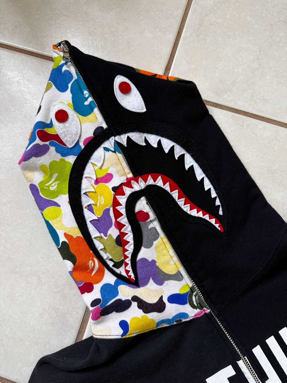 Bape Bape Shark NYC Multi Camo Logo Jacket Size US L / EU 52-54 / 3 - 3 Thumbnail