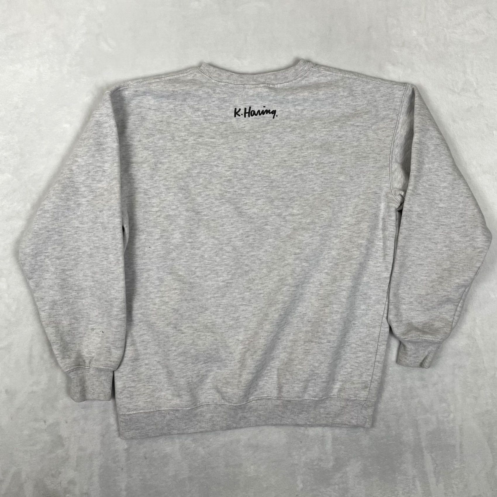 Apple K. Haring Sweatshirt Mens Small Gray New York Apple Graphic Fleece Crewneck Size US S / EU 44-46 / 1 - 7 Thumbnail