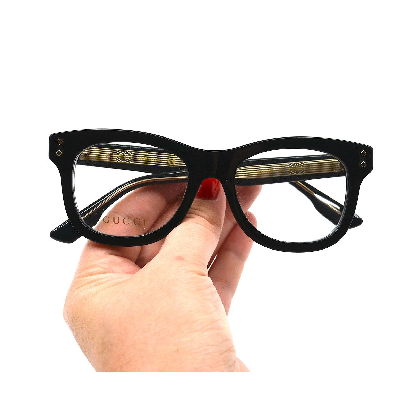 Gucci NEW GUCCI GG1086O 001 BLACK AUTHENTIC EYEGLASSES FRAME Size ONE SIZE - 14 Thumbnail