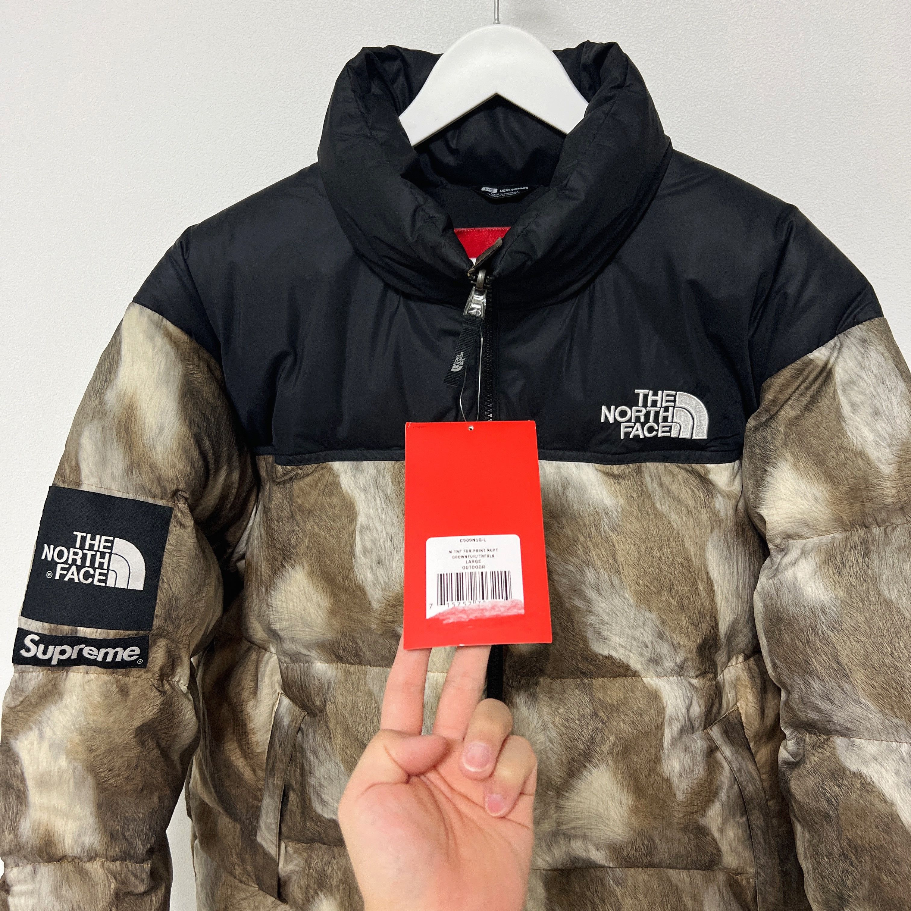 Supreme × The North Face Supreme The North Face 13FW Fur Print Nuptse Jacket Size US L / EU 52-54 / 3 - 4 Thumbnail