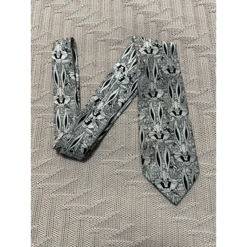 Warner Bros Vintage Warner Brothers bugs bunny silk tie Size ONE SIZE - 1 Thumbnail
