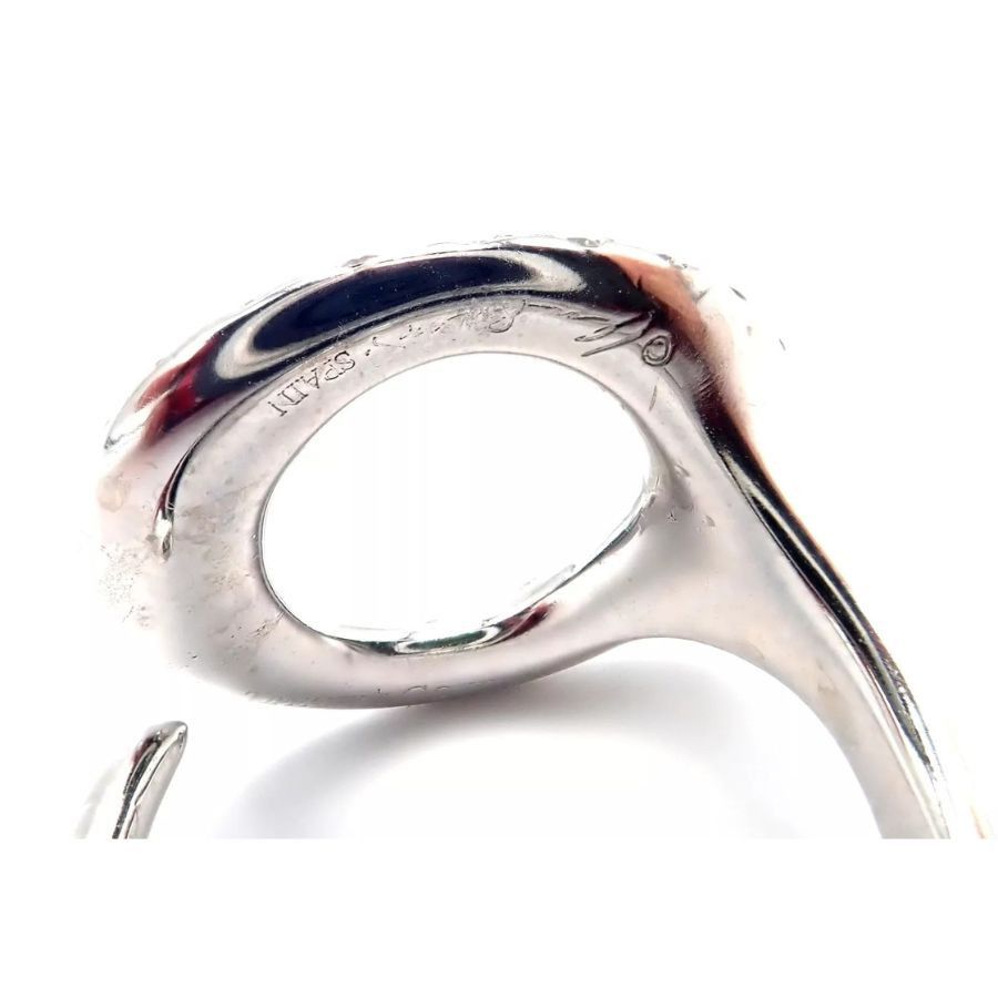 Tiffany & Co. Tiffany & Co Elsa Peretti Sevillana Platinum Diamond O Ring Size ONE SIZE - 10 Thumbnail