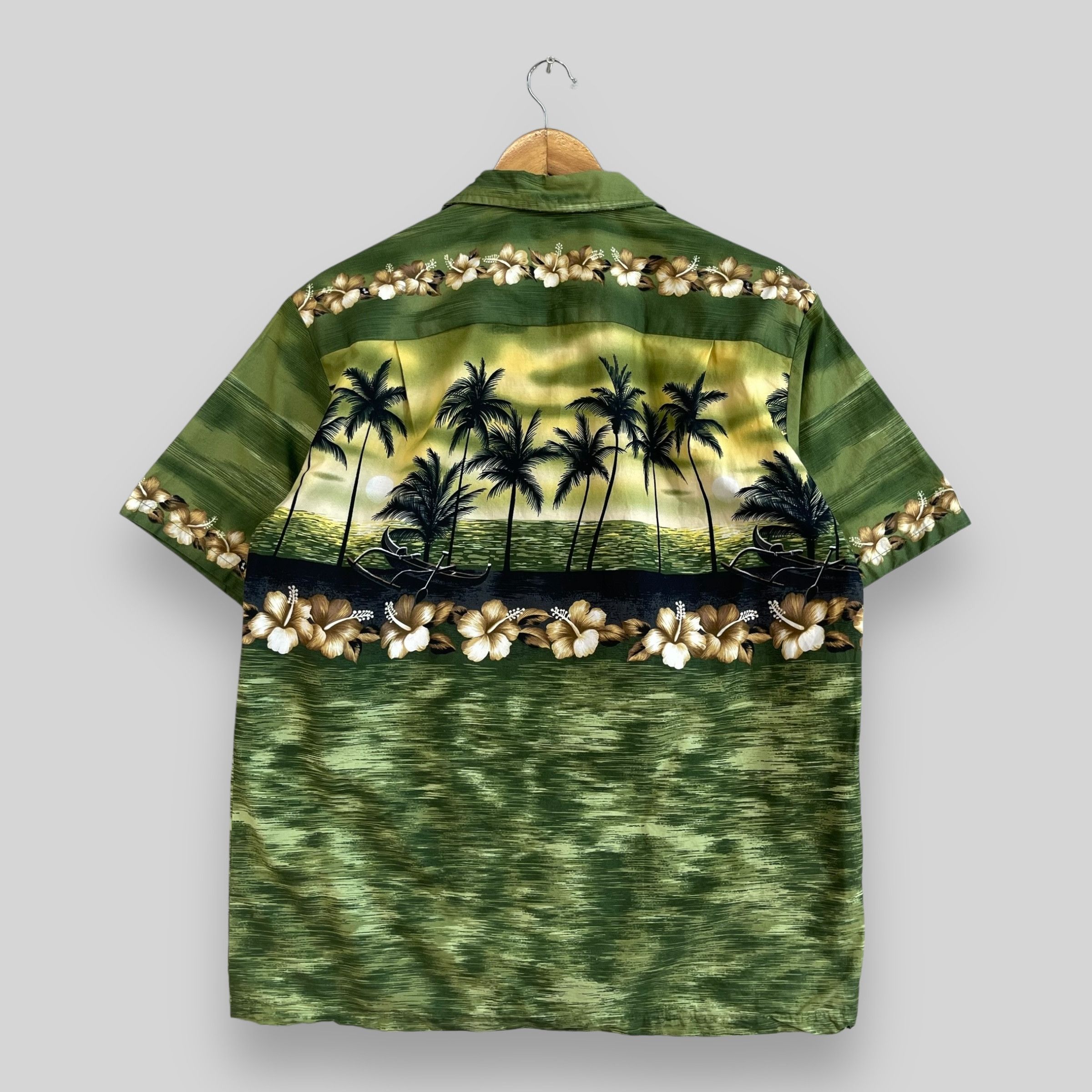 Japanese Brand × Vintage Vintage Hawaiian Island Beach Surf Floral Motive Button Up Size US M / EU 48-50 / 2 - 6 Thumbnail