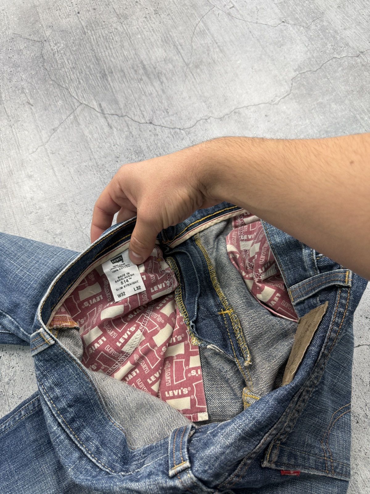 Levi's Vintage 90’s Levi’s 514 Slim Straight Jeans Size US 32 / EU 48 - 8 Thumbnail
