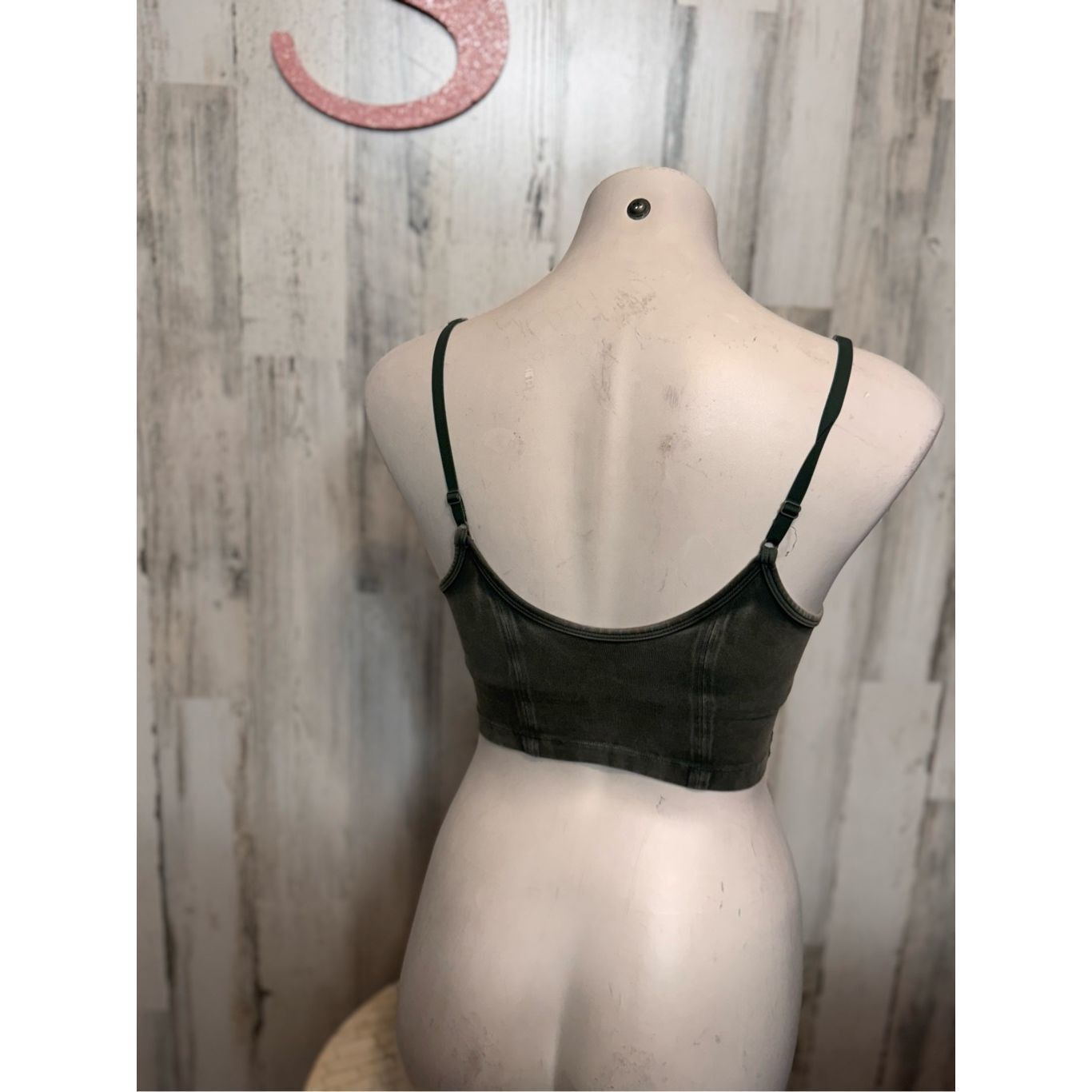 Other OFFLINE by Aerie Green Crop Tank Top XS Size XS / US 0-2 / IT 36-38 - 5 Thumbnail