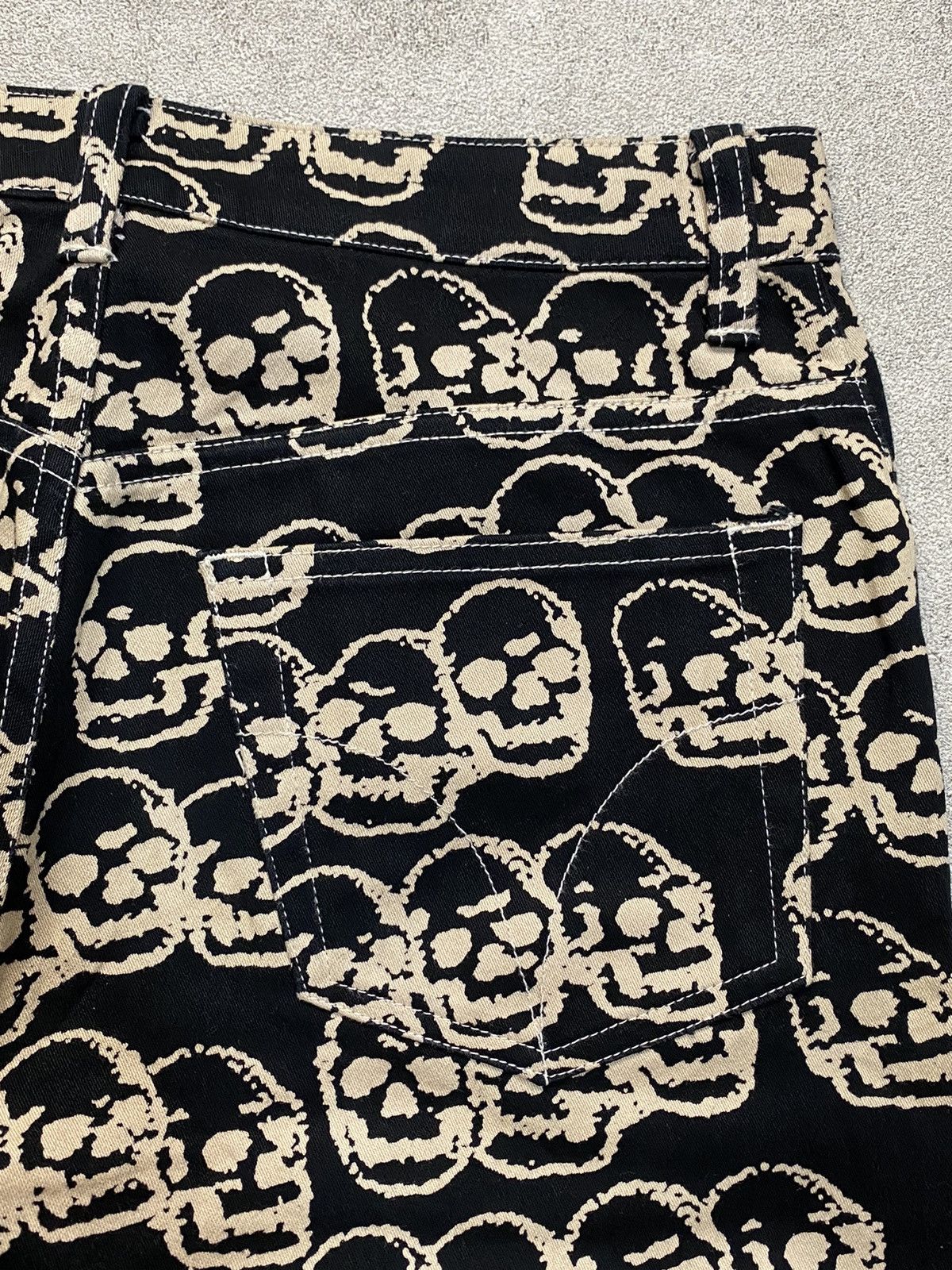 Hysteric Glamour 1990’s Hysteric Glamour Skull Pile Jeans Size US 29 - 6 Thumbnail