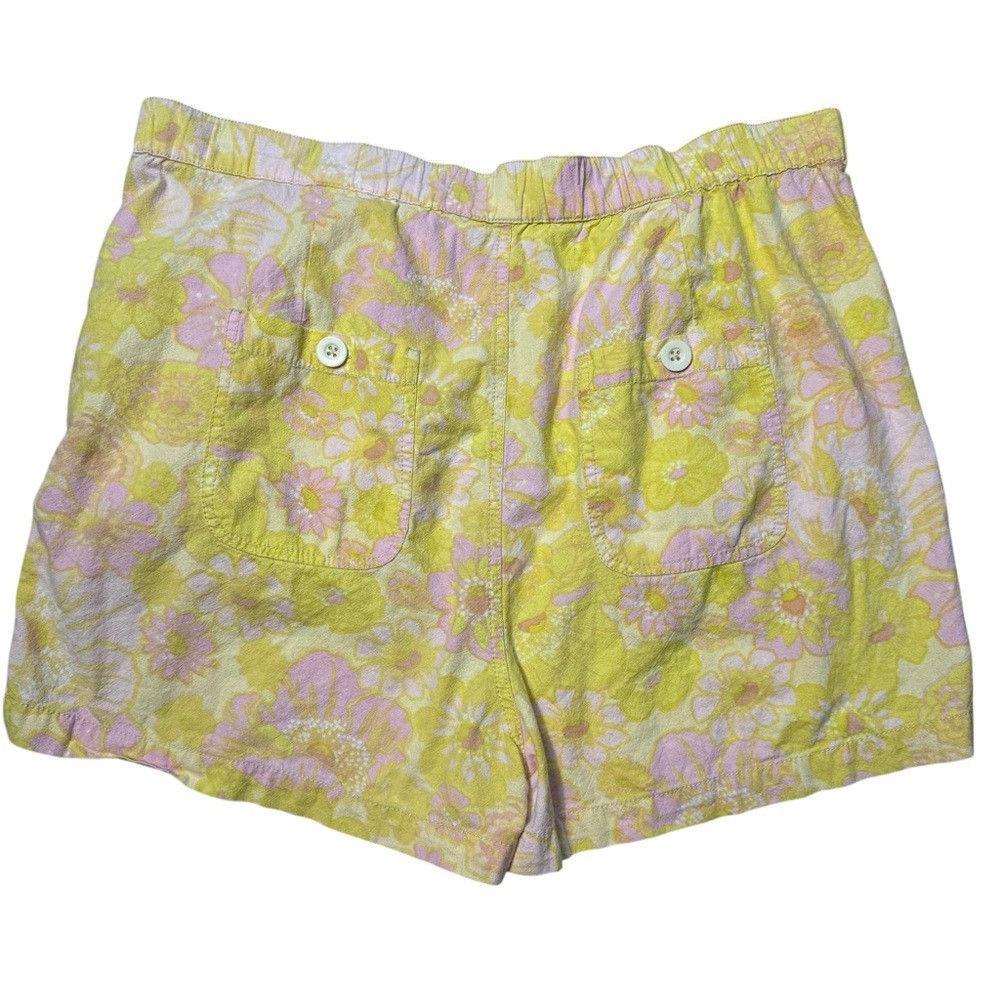 Free People Free People Palo Duro Yellow Floral Shorts Size M Size 32" / US 10 / IT 46 - 4 Thumbnail