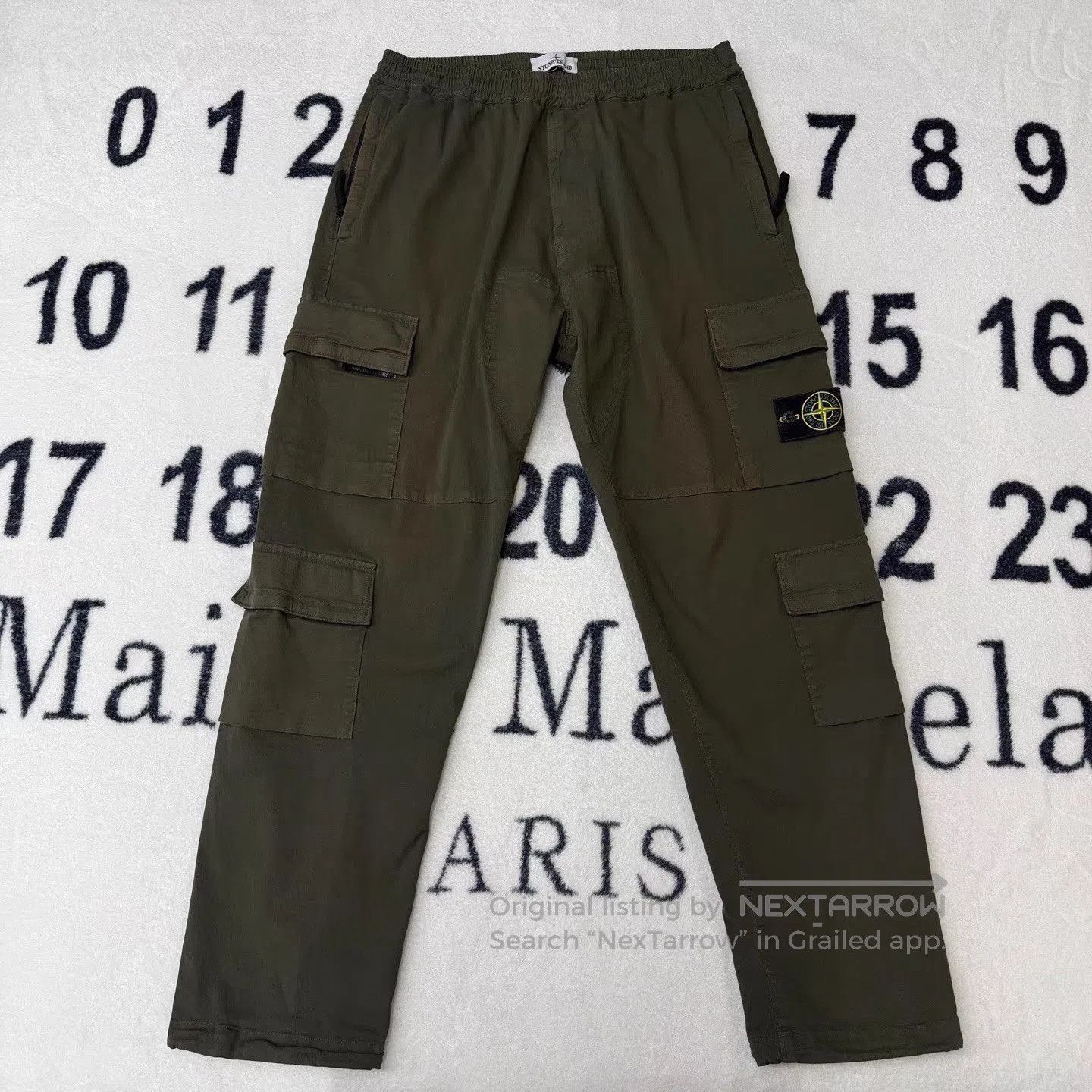 Stone Island Green Cargo Pants with Multiple Pockets Size 38. Size US 38 / EU 54 - 1 Thumbnail