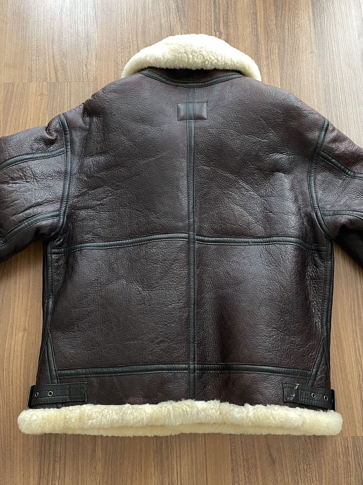Schott Wind Armour B-3 US Sheepskin Bomber Flight Jacket Size US M / EU 48-50 / 2 - 19 Thumbnail