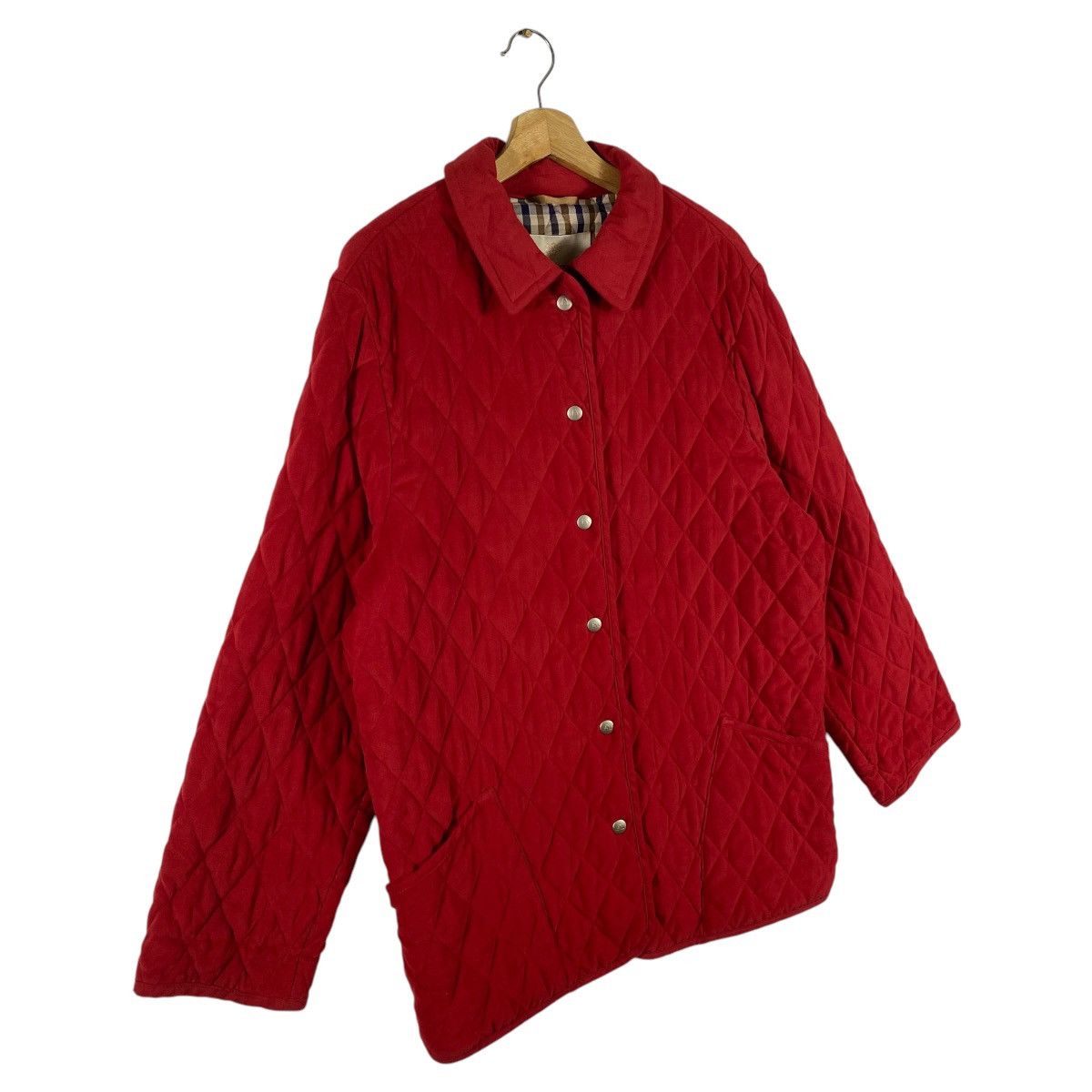 Aquascutum × Japanese Brand × Vintage Vintage Aquascutum Of London Quilted Snap Button M Size Size US M / EU 48-50 / 2 - 3 Thumbnail