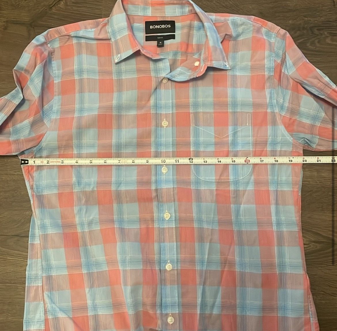 Bonobos Bonobos Pink & Blue Button Down Shirt, Size Medium Size US M / EU 48-50 / 2 - 4 Thumbnail