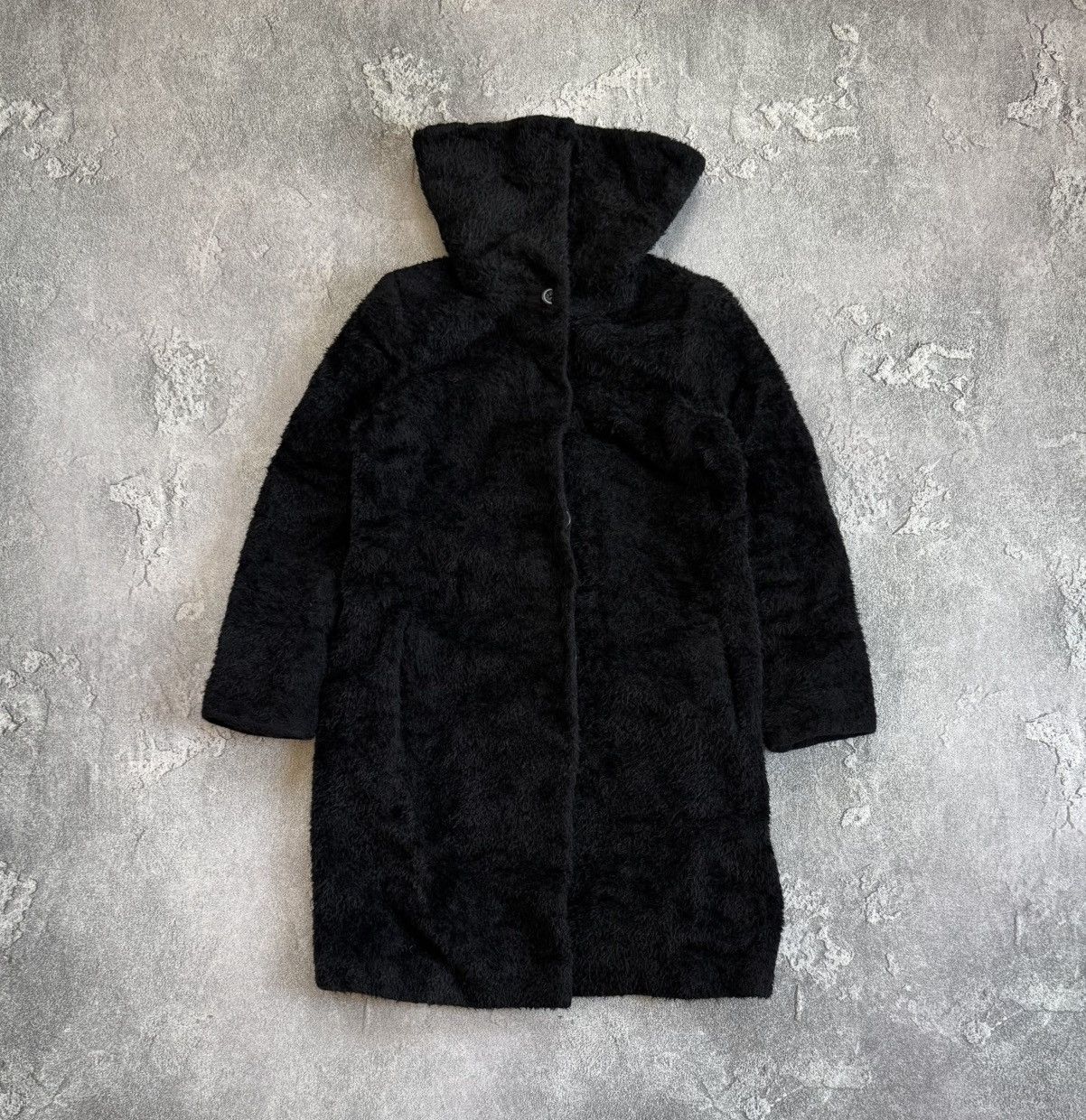 Max Mara × Weekend Max Mara Max Mara USA12/GB14 black alpaca/wool coat button up jacket Size XL / US 12-14 / IT 48-50 - 9 Thumbnail