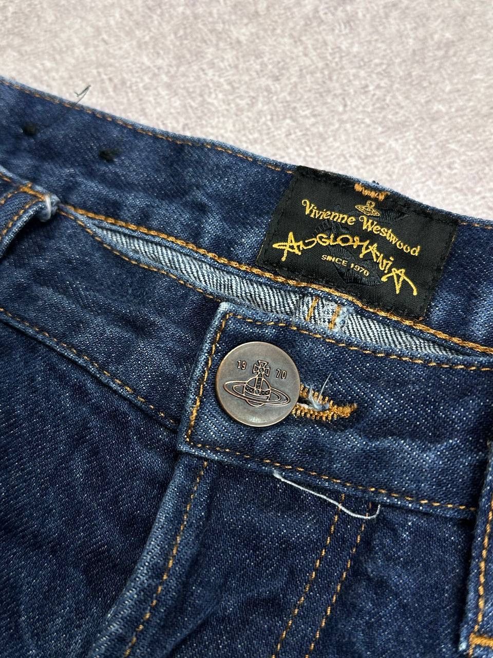 Vivienne Westwood Vintage Vivienne Westwood Baggy Orb Saturn Logo Flared Jeans Size US 32 / EU 48 - 7 Thumbnail