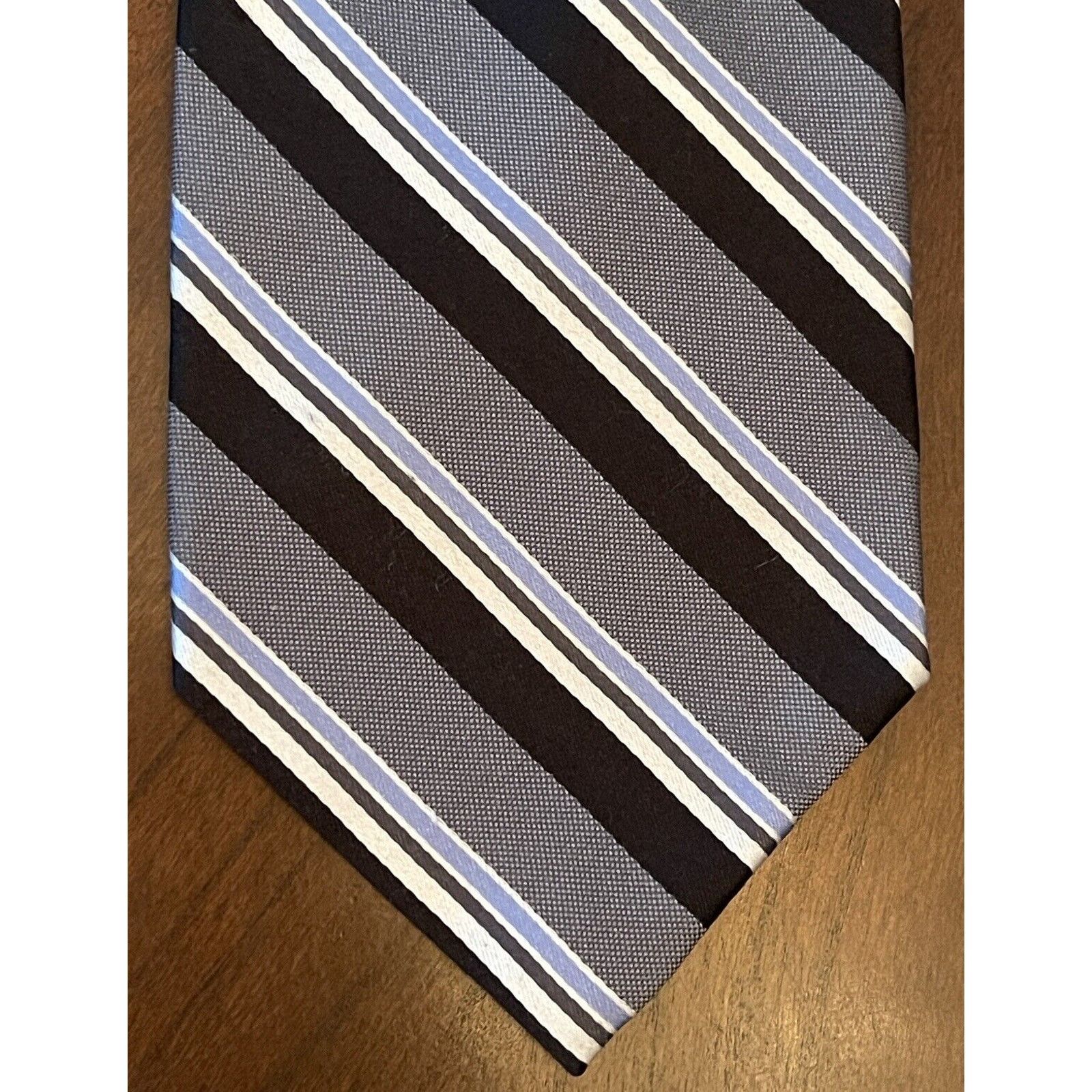 Stafford Stafford Black Gray Blue HandMade 100% Silk Made in China XL Size ONE SIZE - 1 Thumbnail