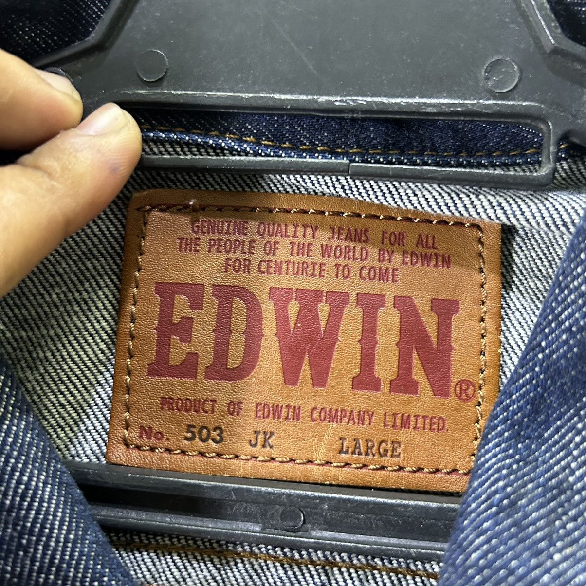 Edwin Vintage Edwin Trucker Denim Blue Distressed Denim Jacket Size US M / EU 48-50 / 2 - 12 Thumbnail