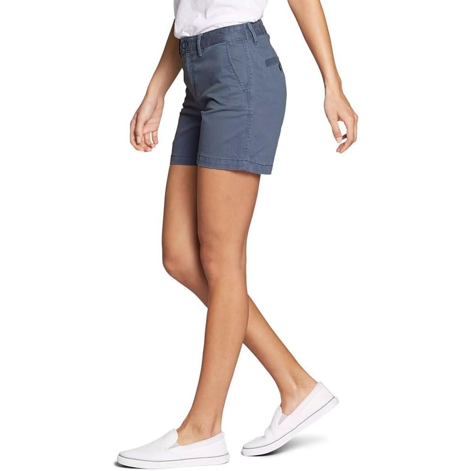Eddie Bauer New Eddie Bauer Womens Size 14 Blue Willit Midrise Shorts Size 36" / US 14 / IT 50 - 2 Thumbnail