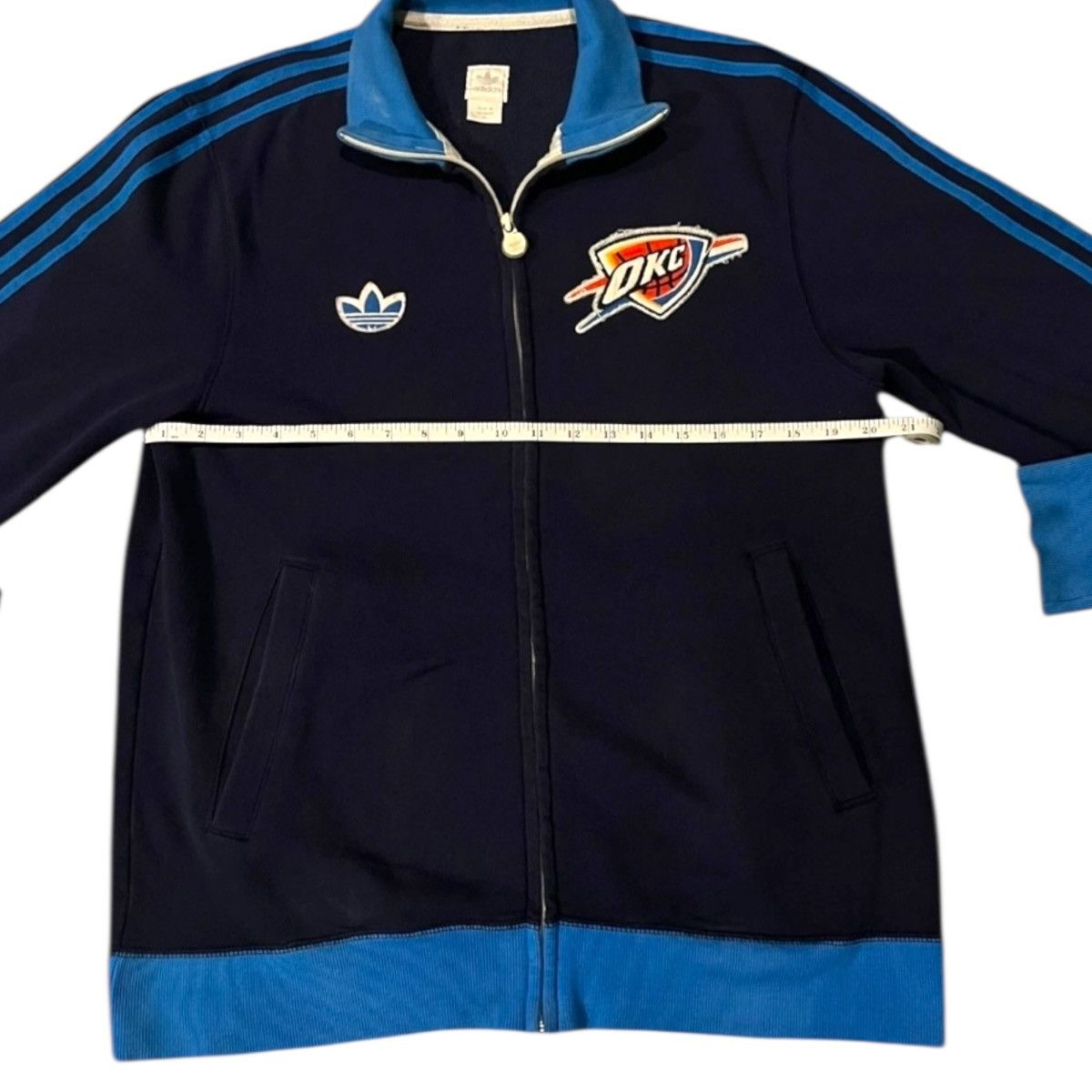 Adidas Vintage 2012 OKC Thunder Zip Up Fleece Size US M / EU 48-50 / 2 - 6 Thumbnail