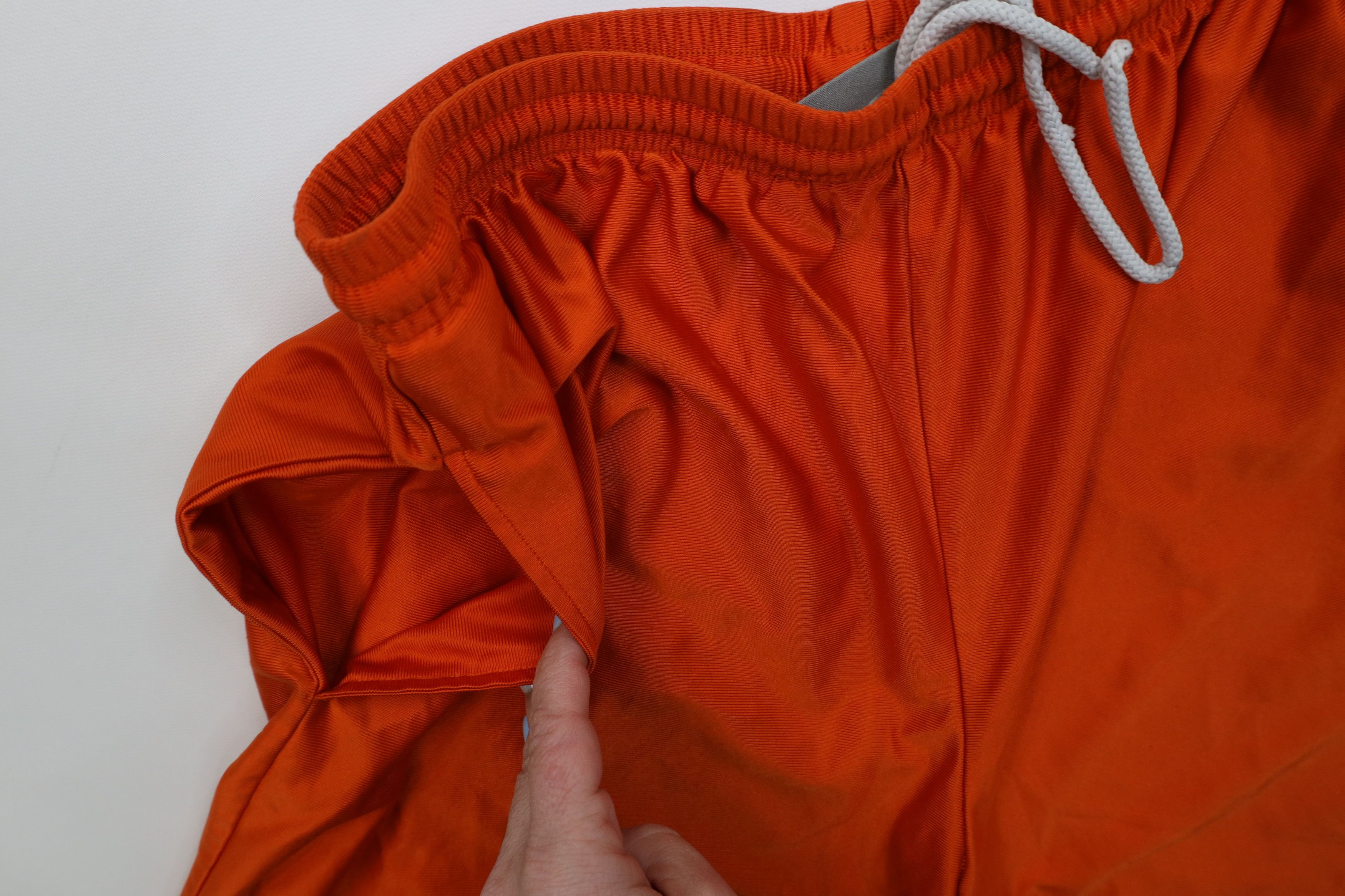 Nike Vintage Y2K Nike Mini Swoosh Dazzle Basketball Shorts Orange Size US 36 / EU 52 - 8 Thumbnail