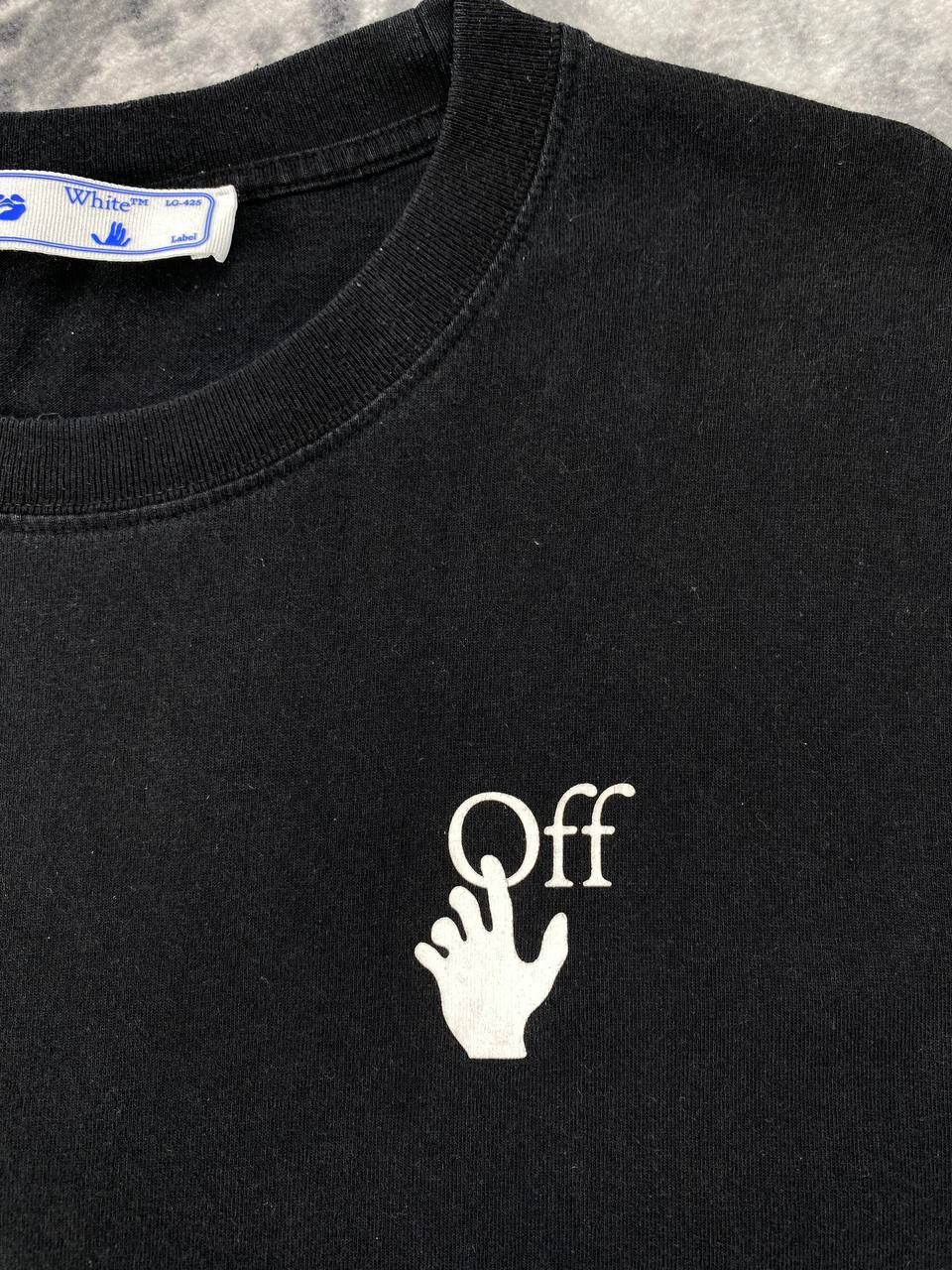 Off-White Off-White Gradient Arrows Big Logo T Shirt Black Men Size L Size US L / EU 52-54 / 3 - 7 Thumbnail