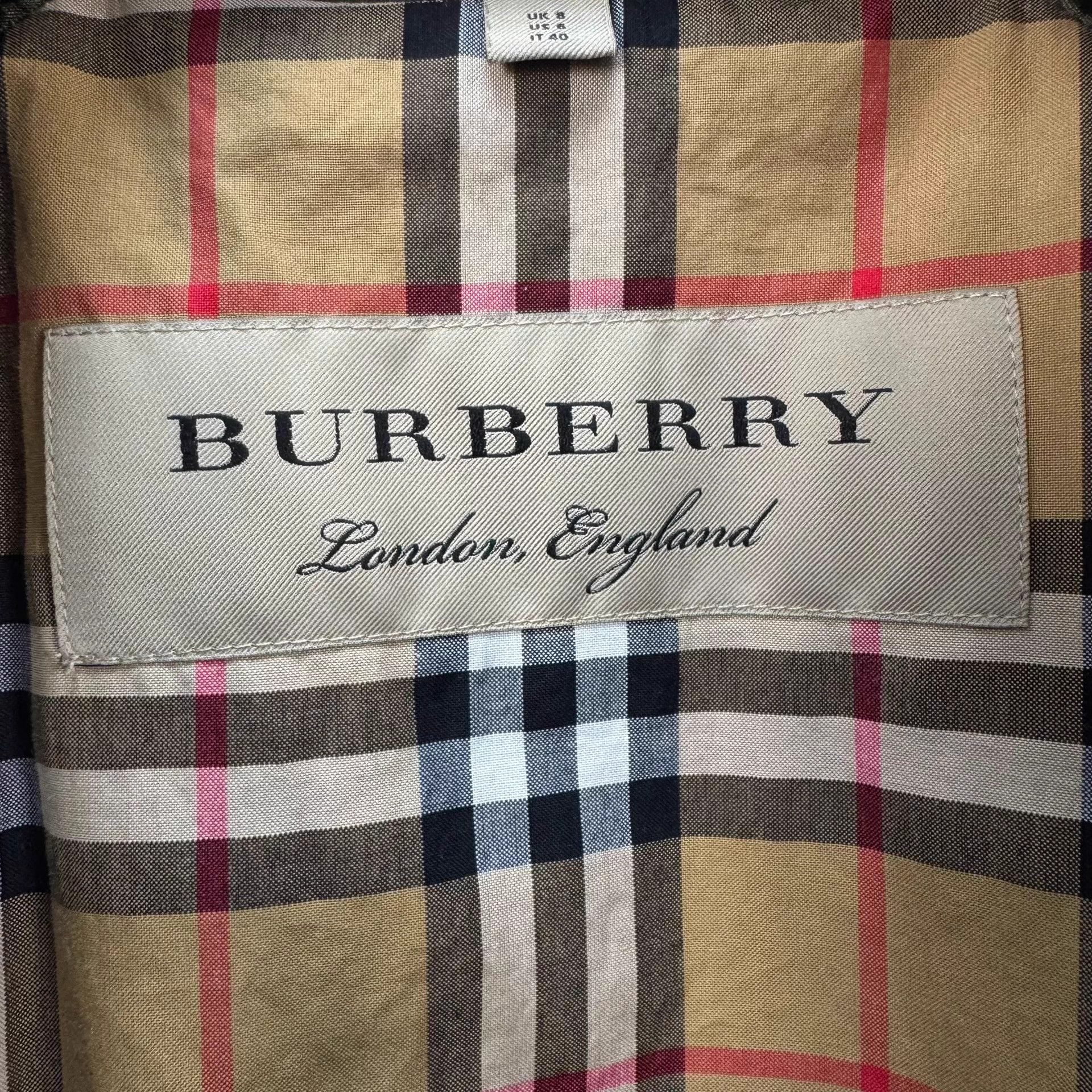 Burberry Burberry Trench Colorblock Lining Check UK8 Mint Size S / US 4 / IT 40 - 6 Thumbnail