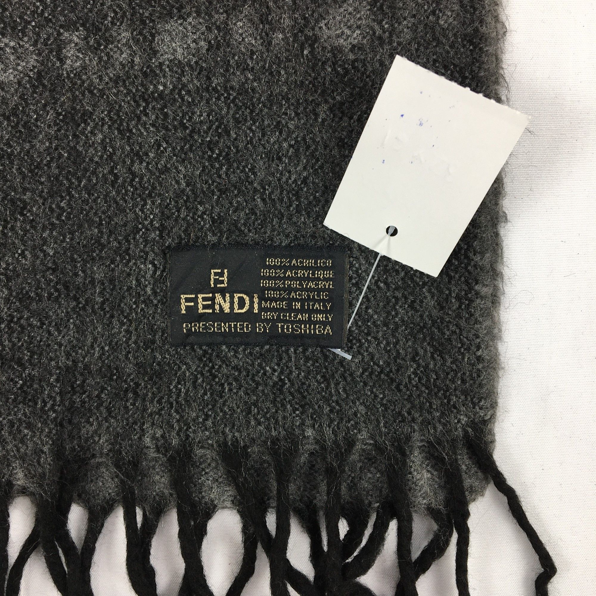 Fendi Vintage Fendi Scarf Muffler FF Zucca Monogram Wool Scarves Size ONE SIZE - 3 Thumbnail