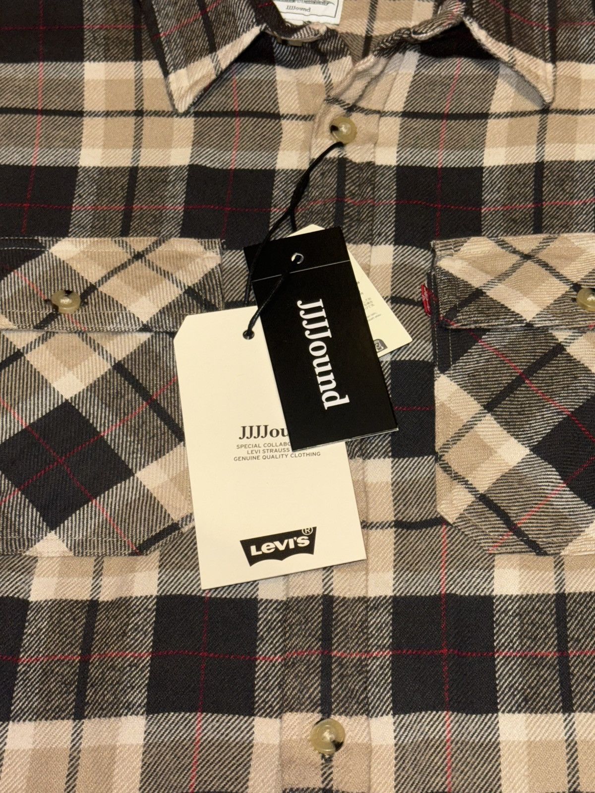 JJJJound × Levi's JJJJound x Levi plaid shirt sz. XXL Size US XXL / EU 58 / 5 - 4 Thumbnail
