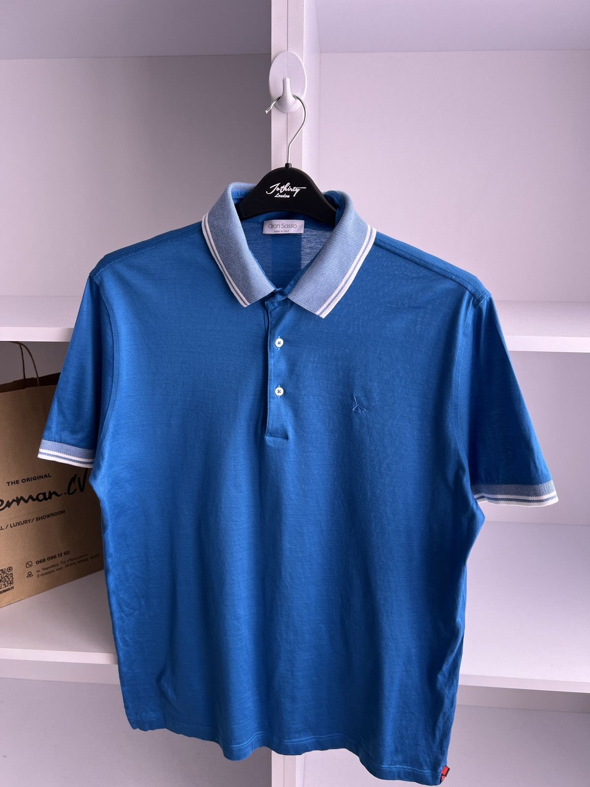 Gran Sasso × Vintage Vintage Gran Sasso Luxury old money style polo Size US L / EU 52-54 / 3 - 7 Thumbnail