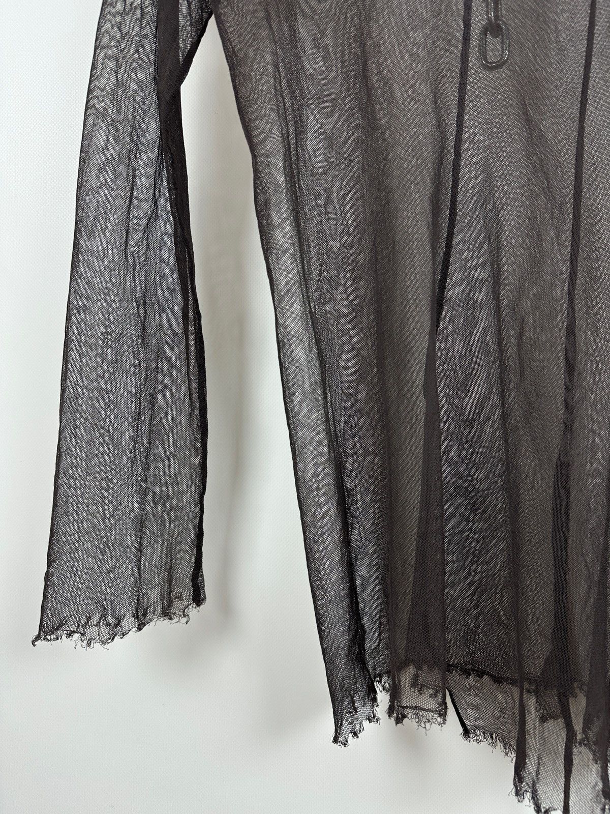 Rundholz Rundholz Brown Asymmetrical Sheer Mesh Long Sleeve Top Size S / US 4 / IT 40 - 20 Thumbnail