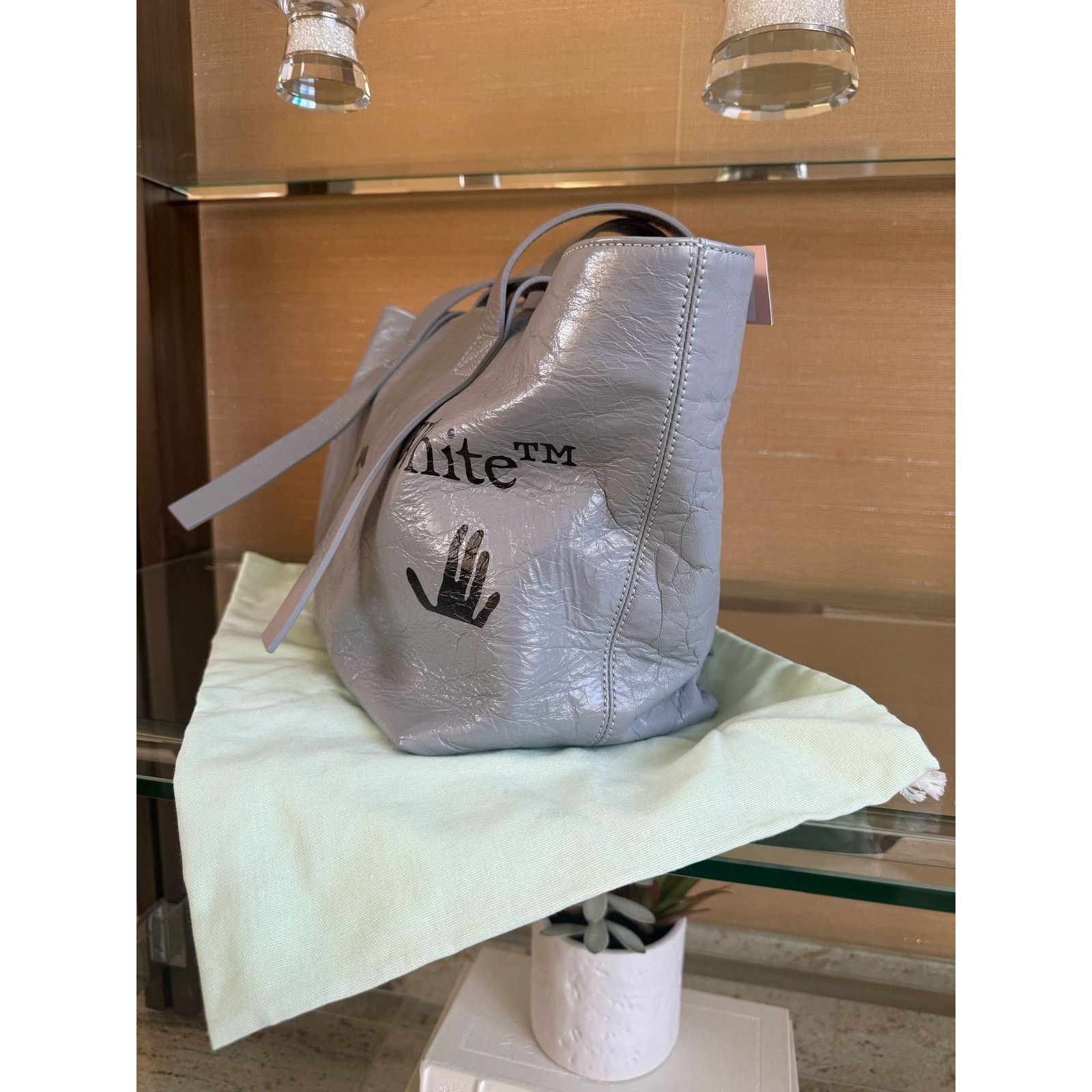 Off-White o1rshd1 Size: OS / Commercial Tote Bag in Grey/Black Size ONE SIZE - 5 Thumbnail