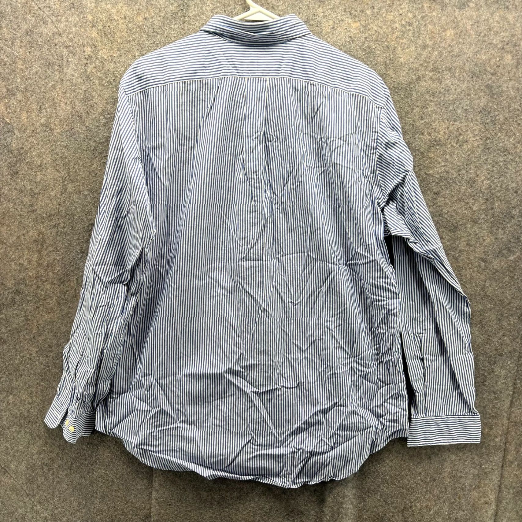 Ralph Lauren VINTAGE Ralph Lauren Shirt Mens 16.5 Blue Stripes Button Up Classic Oxford Pony Size US XL / EU 56 / 4 - 2 Thumbnail