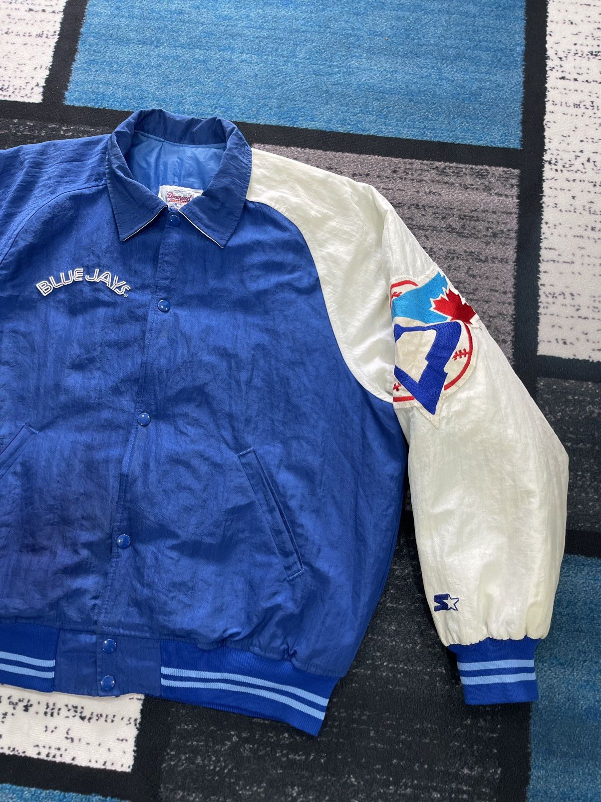 MLB × Vintage VINTAGE TORONTO BLUEJAYS DIAMOND COLLECTION JACKET Size US M / EU 48-50 / 2 - 3 Thumbnail