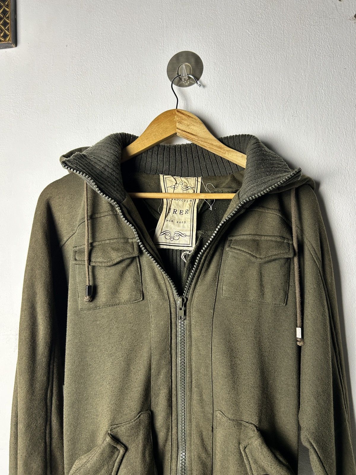 Japanese Brand Durer multi pocket army zipper double hooded japan jacket Size US M / EU 48-50 / 2 - 6 Thumbnail