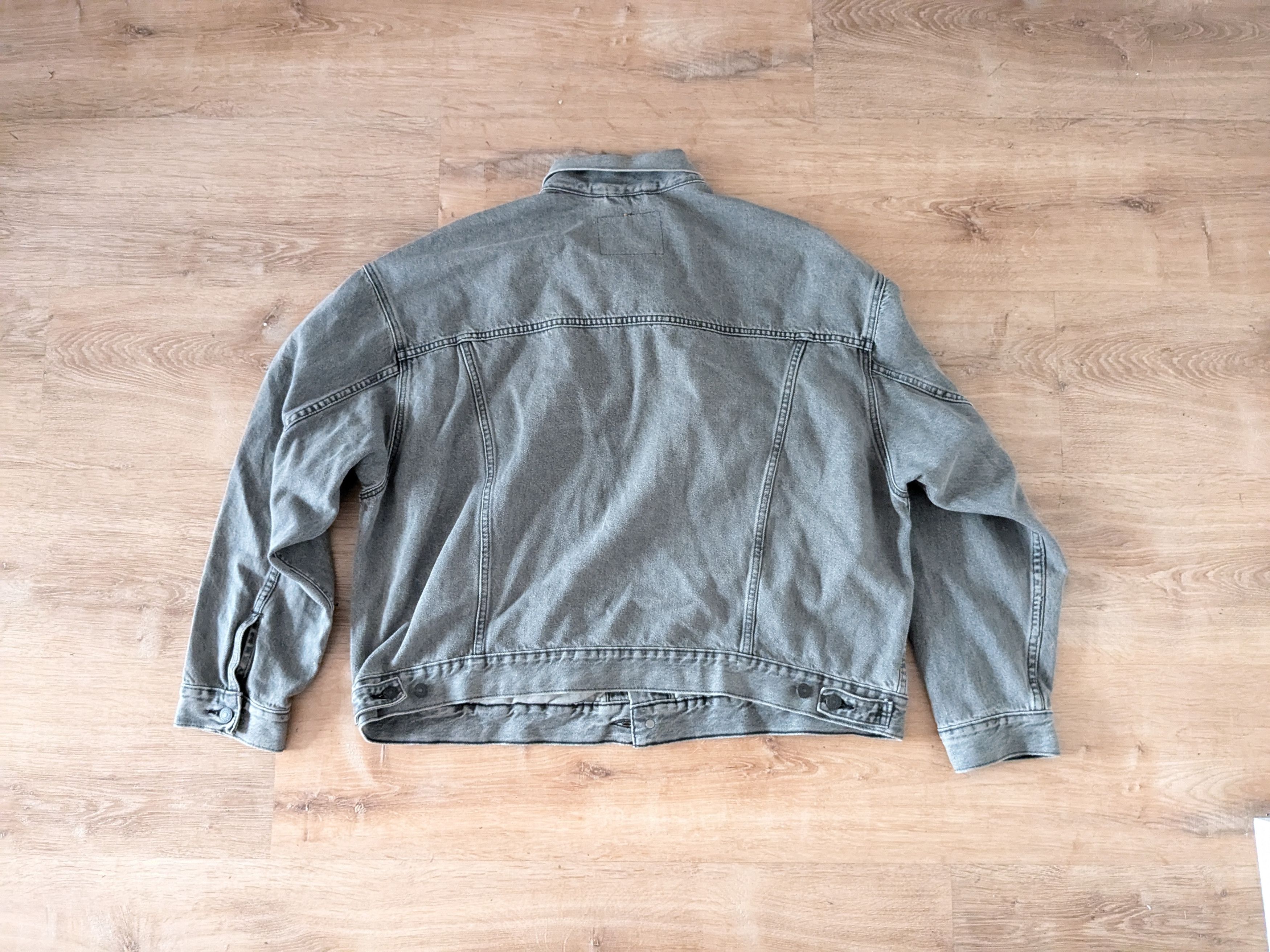 Levi's Levis Premium Denim Trucker Jacket Gray Large Oversized Size US L / EU 52-54 / 3 - 7 Thumbnail