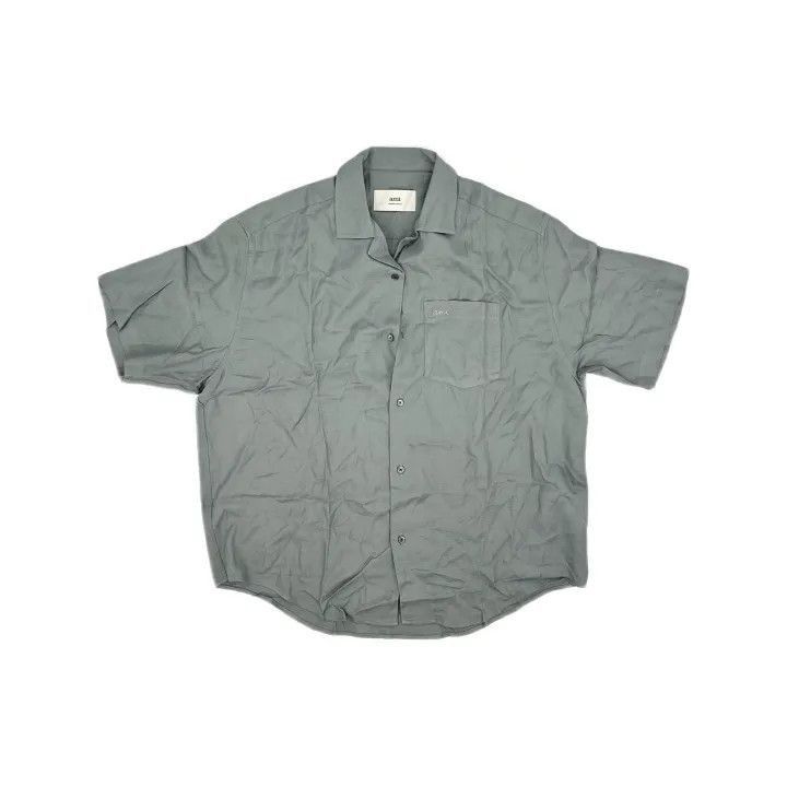 AMI AMIPARIS Letter Embroidery Relaxed Short Sleeve Shirt -2507 Size US M / EU 48-50 / 2 - 2 Thumbnail
