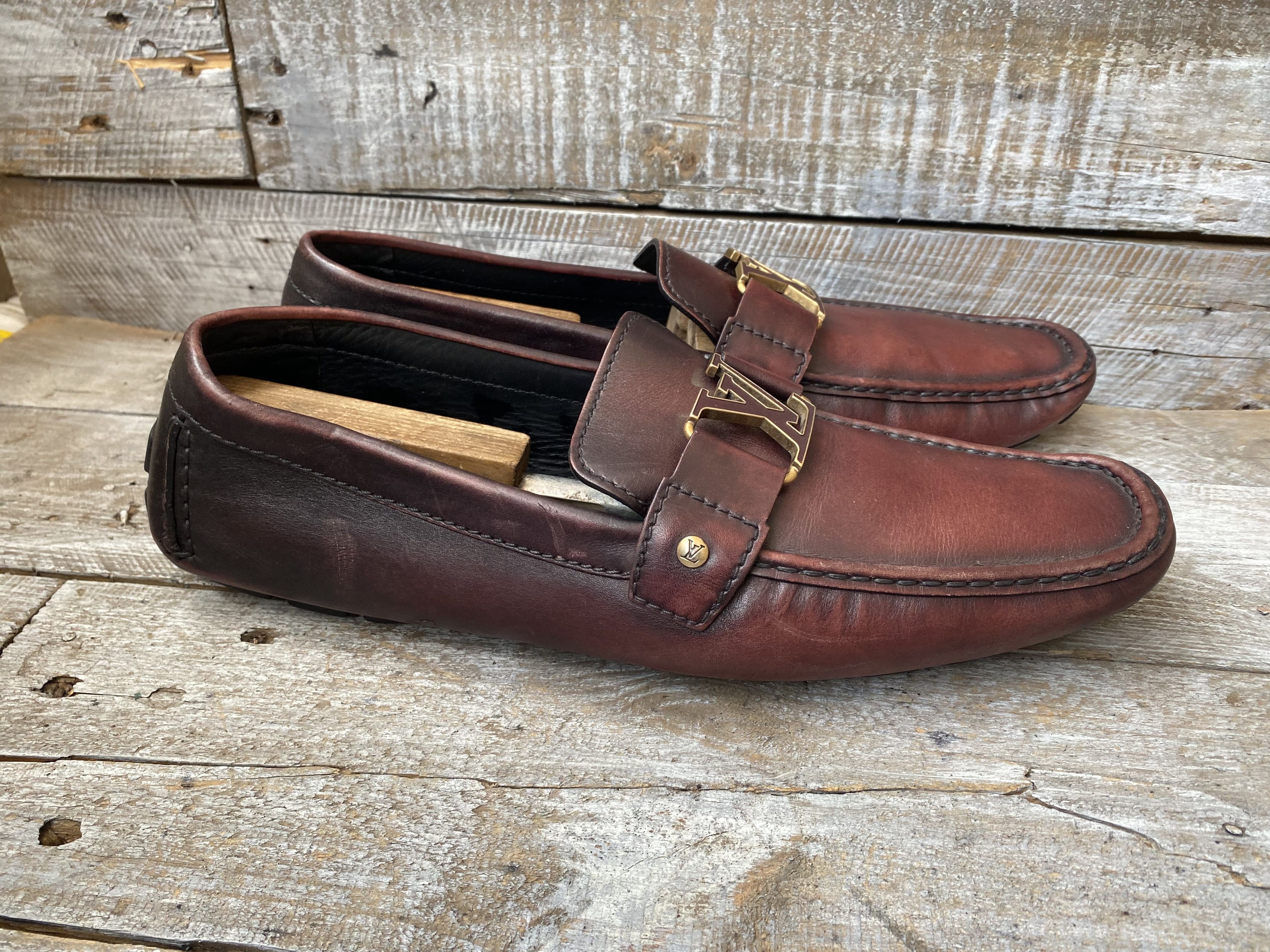 Louis Vuitton Louis vuitton montecarlo logo horsebit loafer slip on uk11.5 Size US 11.5 / EU 44-45 - 9 Thumbnail