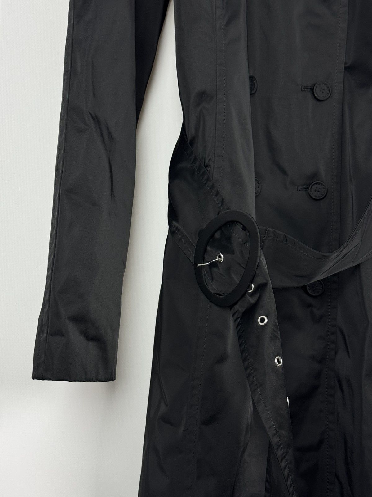 Escada Sport Escada Sport Double Breasted Trench Black Women’s Coat Size S / US 4 / IT 40 - 9 Thumbnail