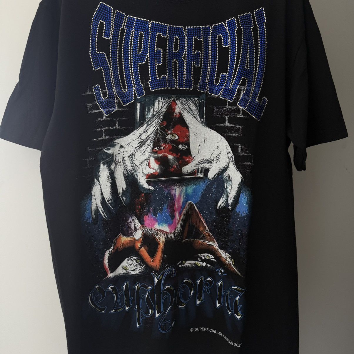 Other SUPERFICIAL Rhinestone Euphoria Tee Size US M / EU 48-50 / 2 - 2 Thumbnail