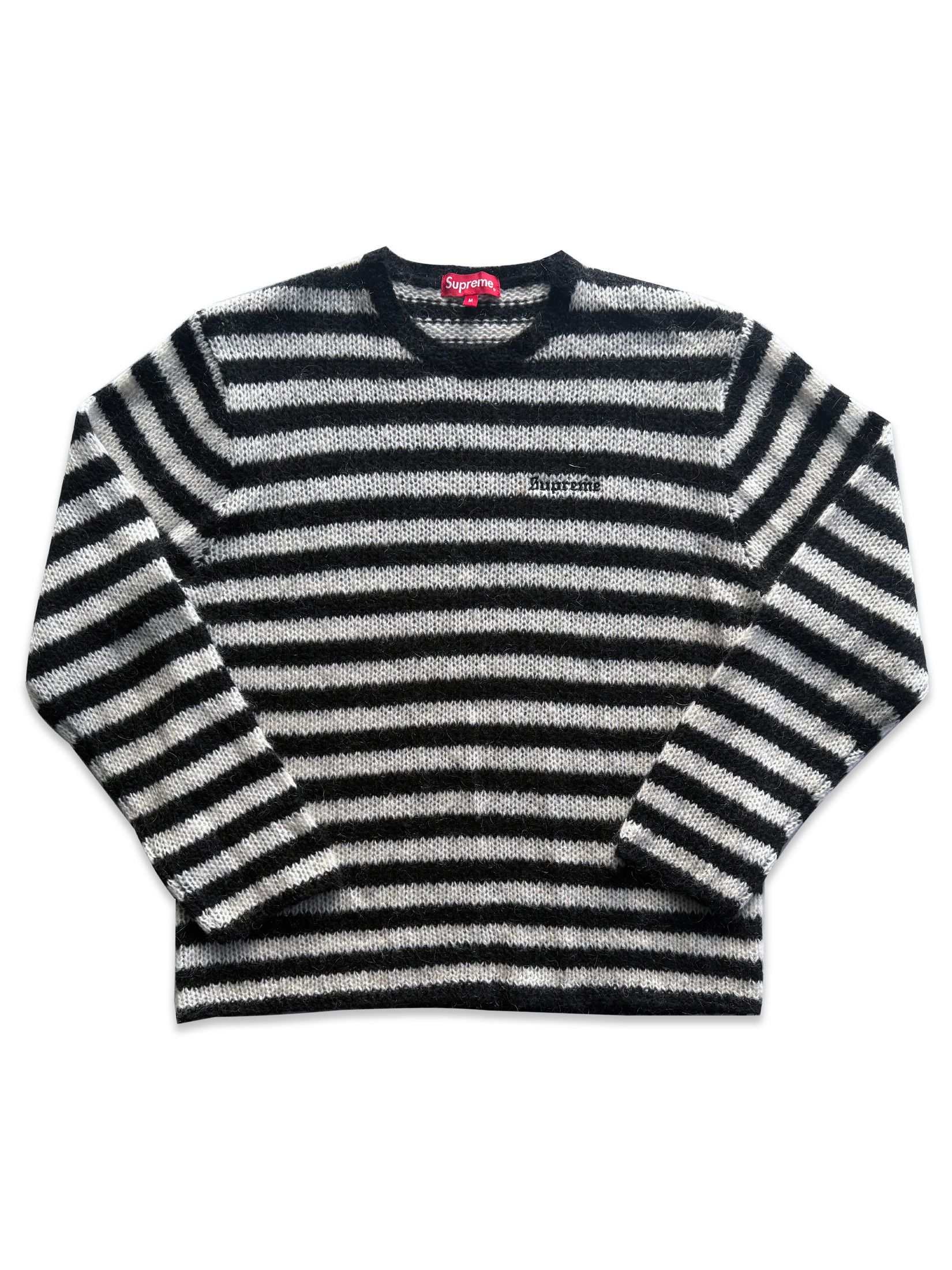 Supreme Supreme Striped Mohair Sweater | Grailed