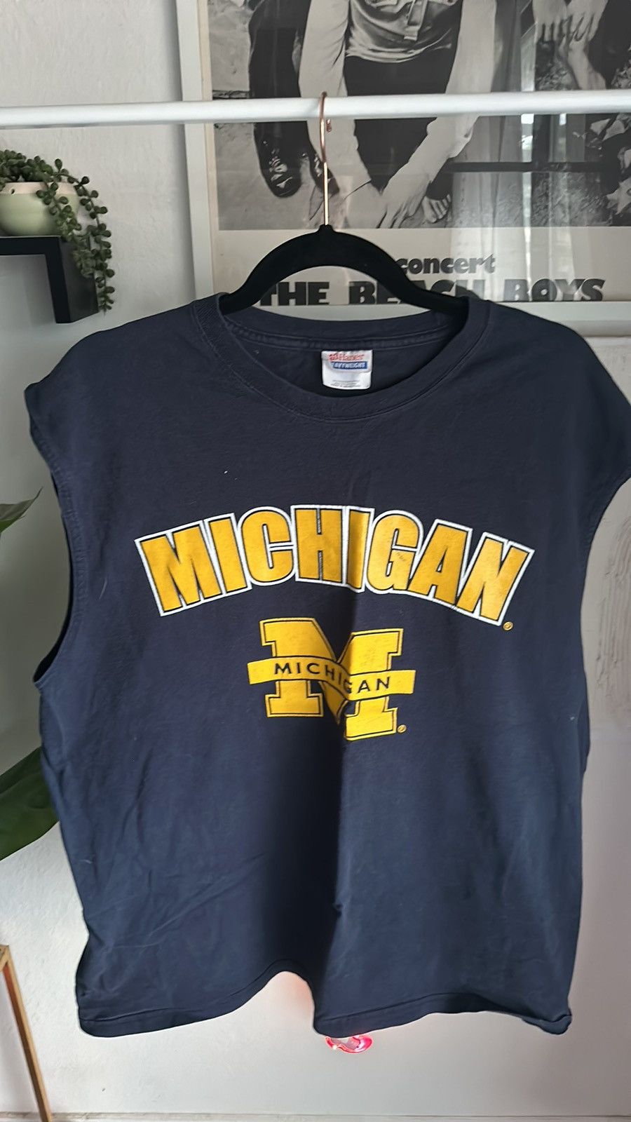 Hanes × Vintage Michigan muscle tshirt Size US XL / EU 56 / 4 - 3 Thumbnail