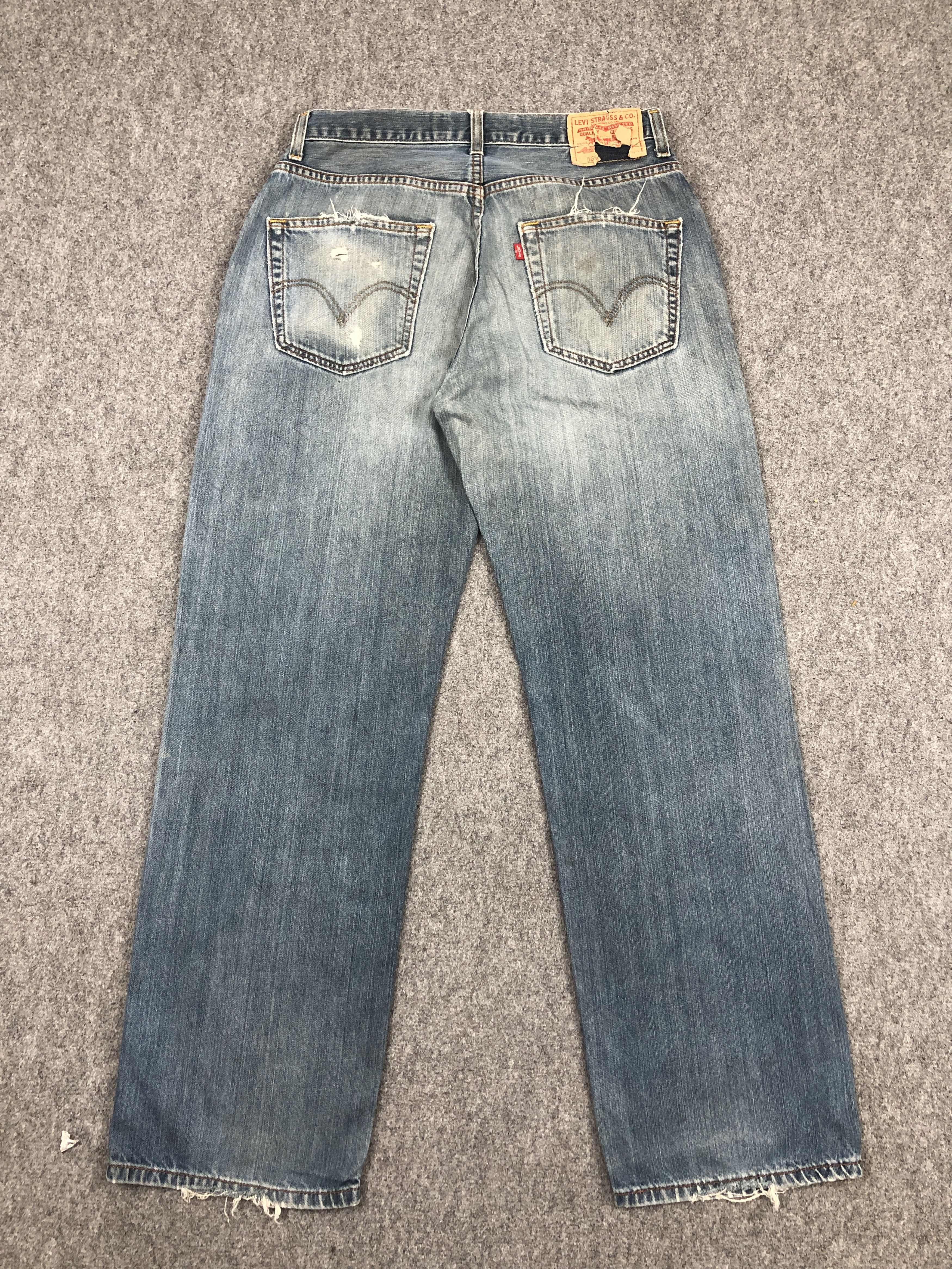 Levi's Distressed Vintage Levis 569 Faded Jeans DP2357 Size US 29 - 3 Thumbnail