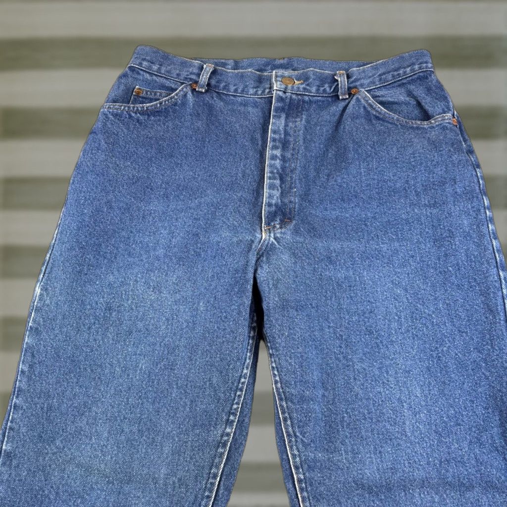 Lee VINTAGE Lee Jeans Womens 18W High Rise Mom Denim 90s Blue 34x32 Size 40" / US 18 - 1 Thumbnail