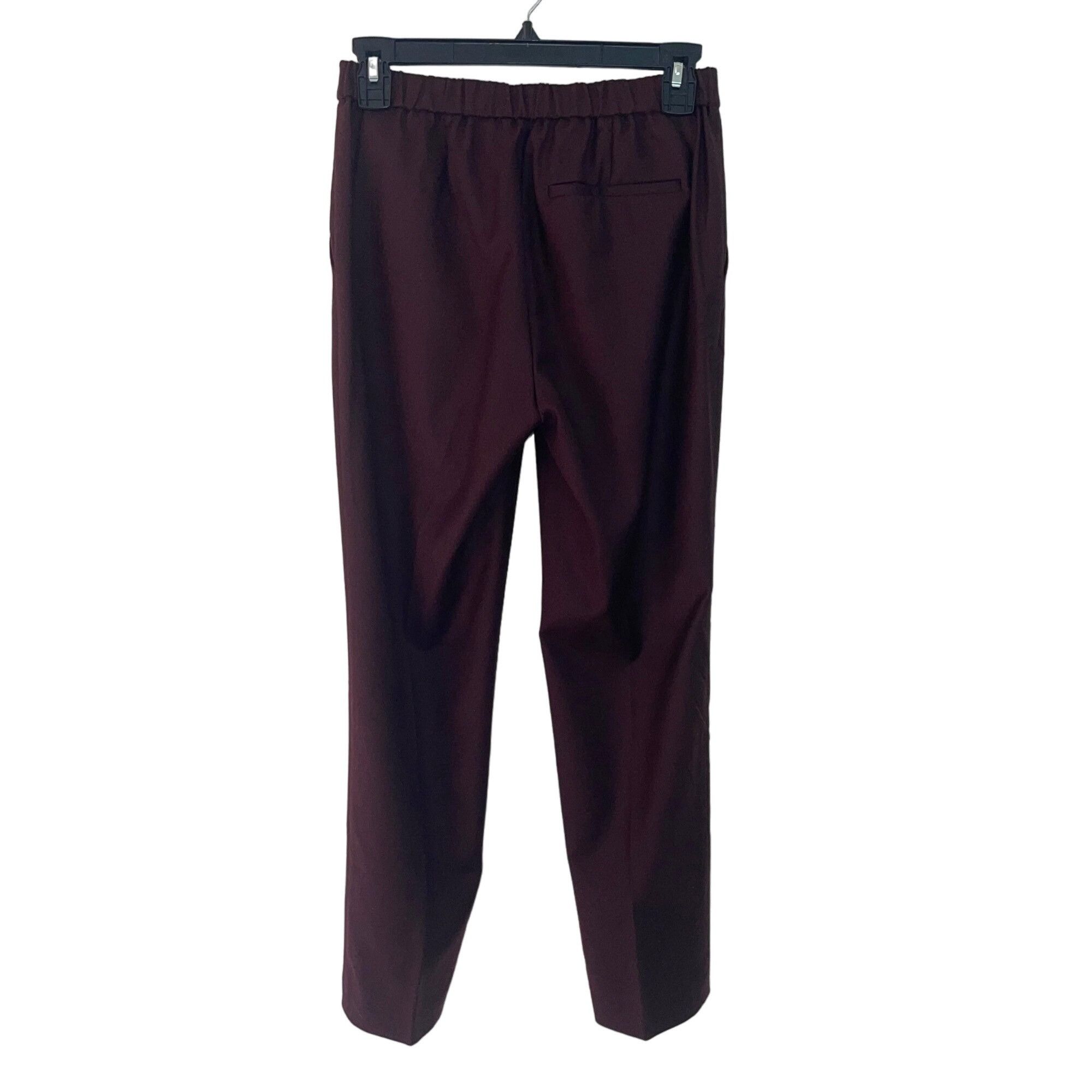 Other Theory Womens Pants Size 00 Burgundy Sleek Flannel Size 24" / US 00 / IT 34 - 2 Thumbnail