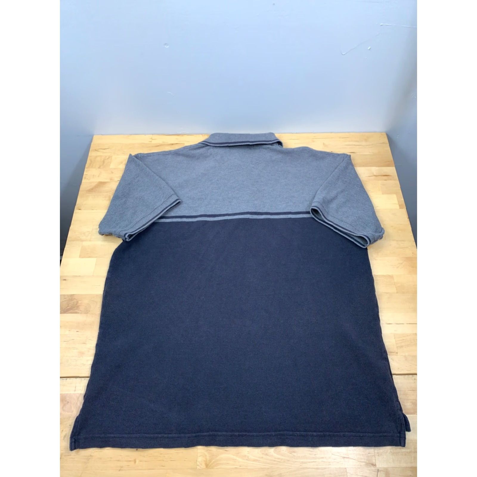 Vintage VTG Warner Bros Polo Taz Tasmanian Devil Blue Gray Embroidered Distress L 4568 Size US L / EU 52-54 / 3 - 3 Thumbnail