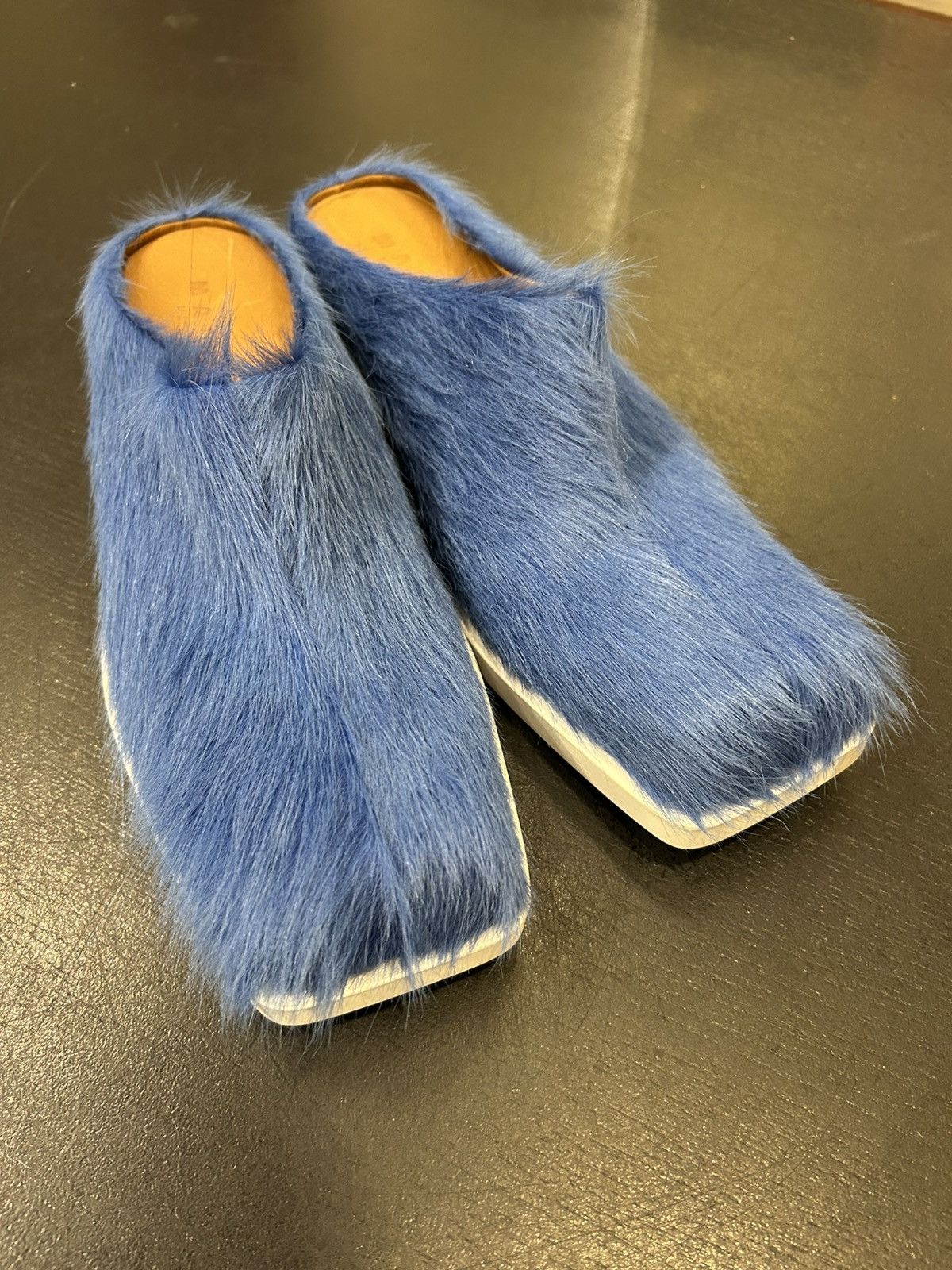 Marni Marni Mohair Slip On Loafer - Blue Size US 12 / EU 45 - 1 Thumbnail