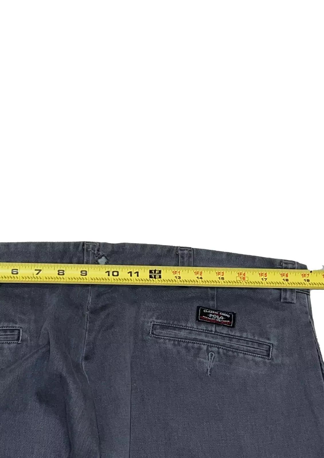 Polo Ralph Lauren POLO RALPH LAUREN Mens 38x30 Gray Cotton Vintage 90s Size US 38 / EU 54 - 5 Thumbnail