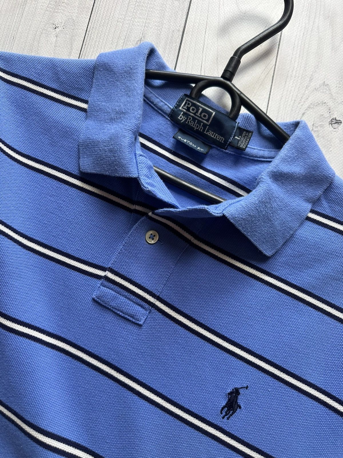 Polo Ralph Lauren × Vintage Vintage polo Ralph Lauren blue striped size L Size US L / EU 52-54 / 3 - 5 Thumbnail