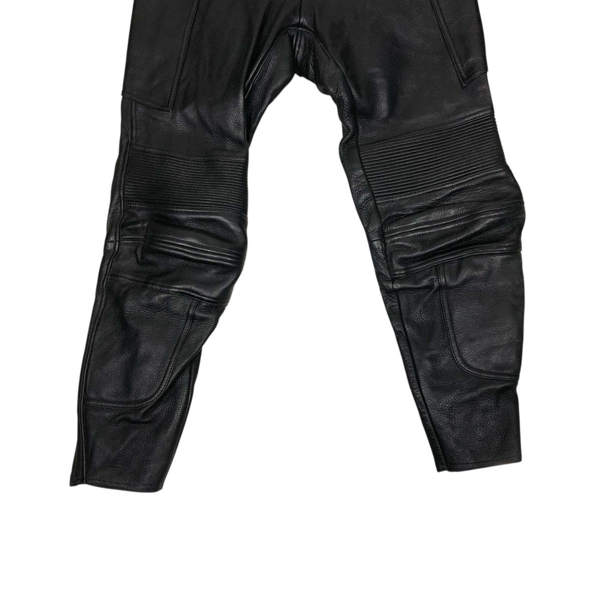 Genuine Leather 🔥VINTAGE GENUINE LEATHER BIKER PANTS HIVE ISSEY MIYAKE Size US 28 / EU 44 - 4 Thumbnail