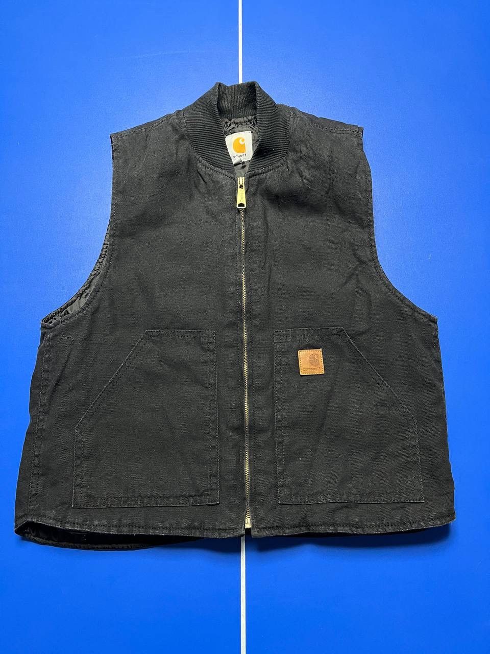 Carhartt Carhartt Sandstone Duck Vest Black Quilt Lined Women’s S Size S / US 4 / IT 40 - 1 Thumbnail