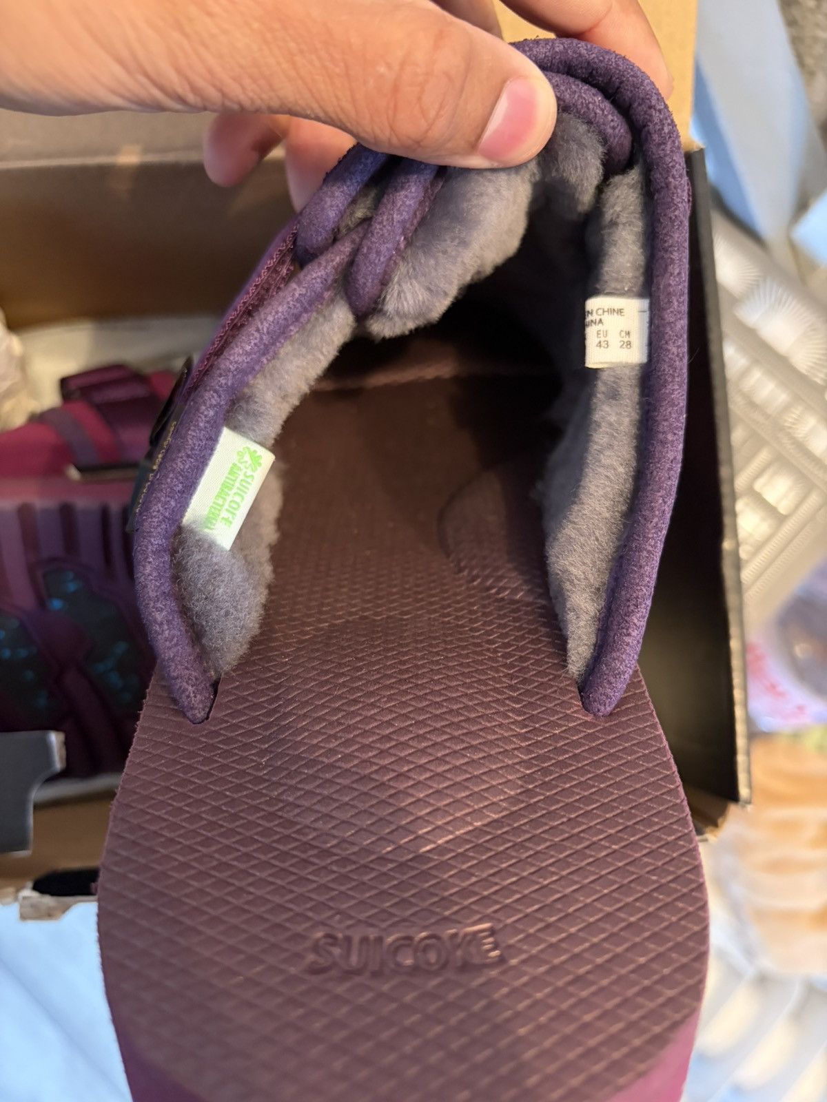 Suicoke Suicoke x OVO Zavo-MabOVO Purple Slippers - Size 9 UK Size US 10 / EU 43 - 12 Thumbnail