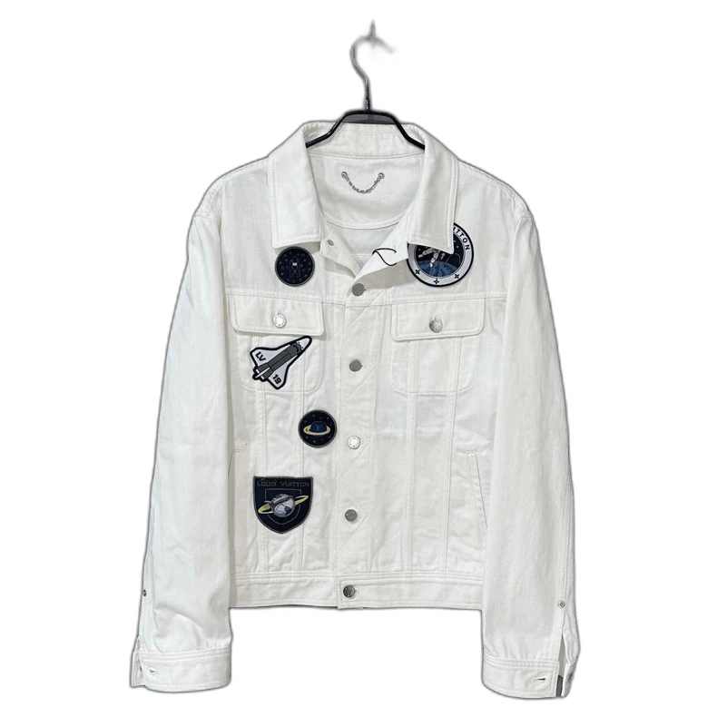 Louis Vuitton Custom Denim Jacket with Astronaut Patches -2505 Size XL / US 12-14 / IT 48-50 - 1 Thumbnail